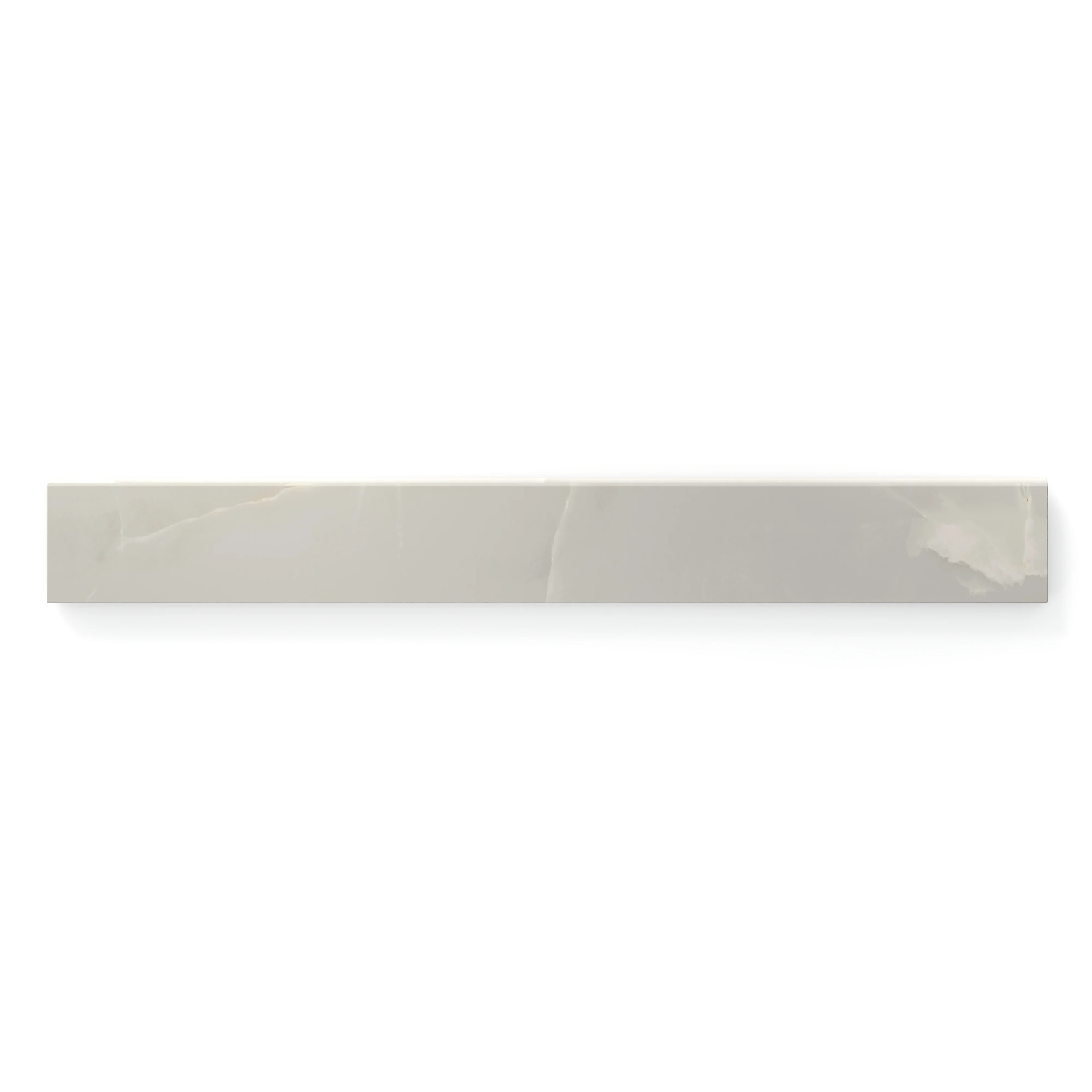 Astrid 3 x 24 Matte Porcelain Bullnose Tile in Oyster