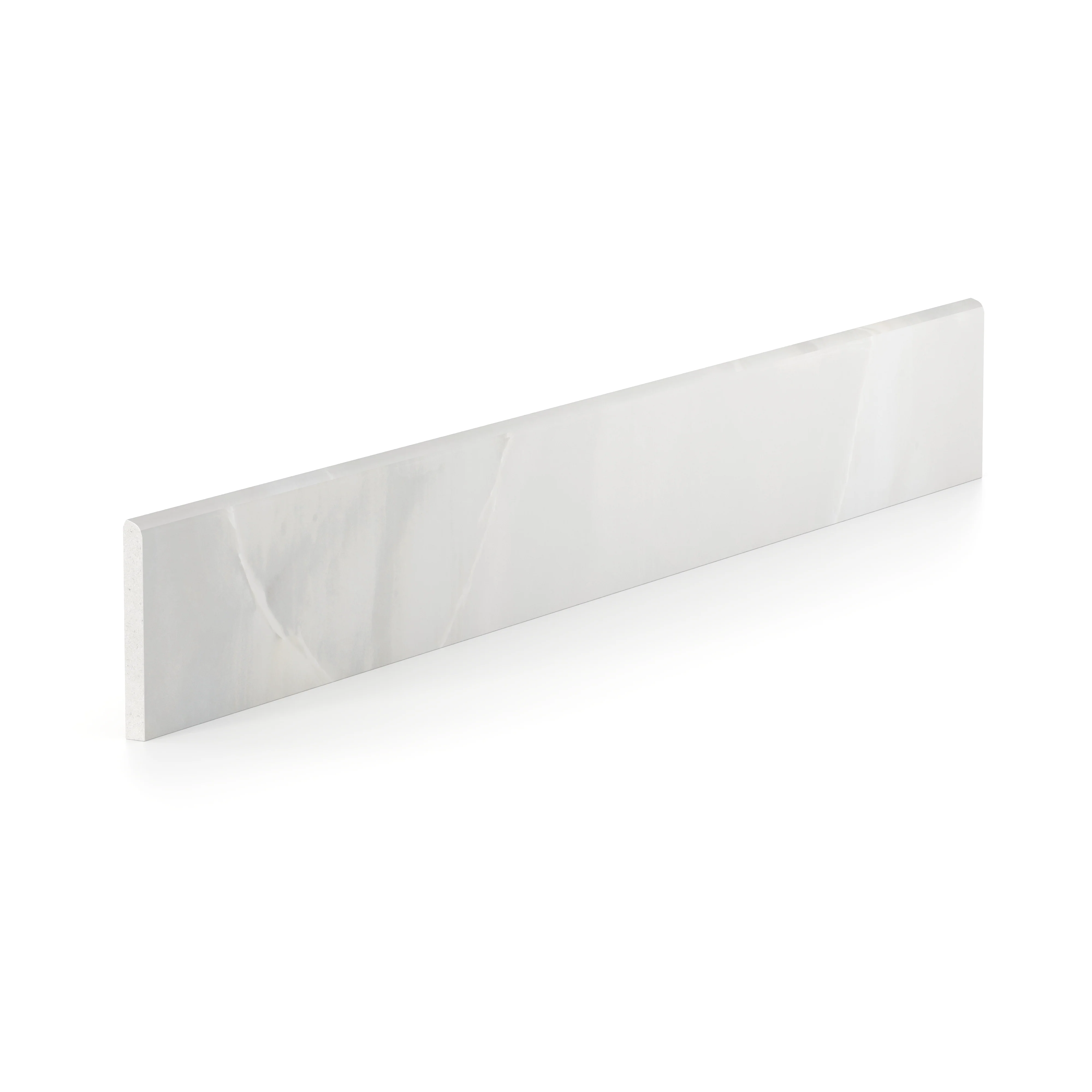 Astrid 3 x 24 Matte Porcelain Bullnose Tile in Pearl - Image 3