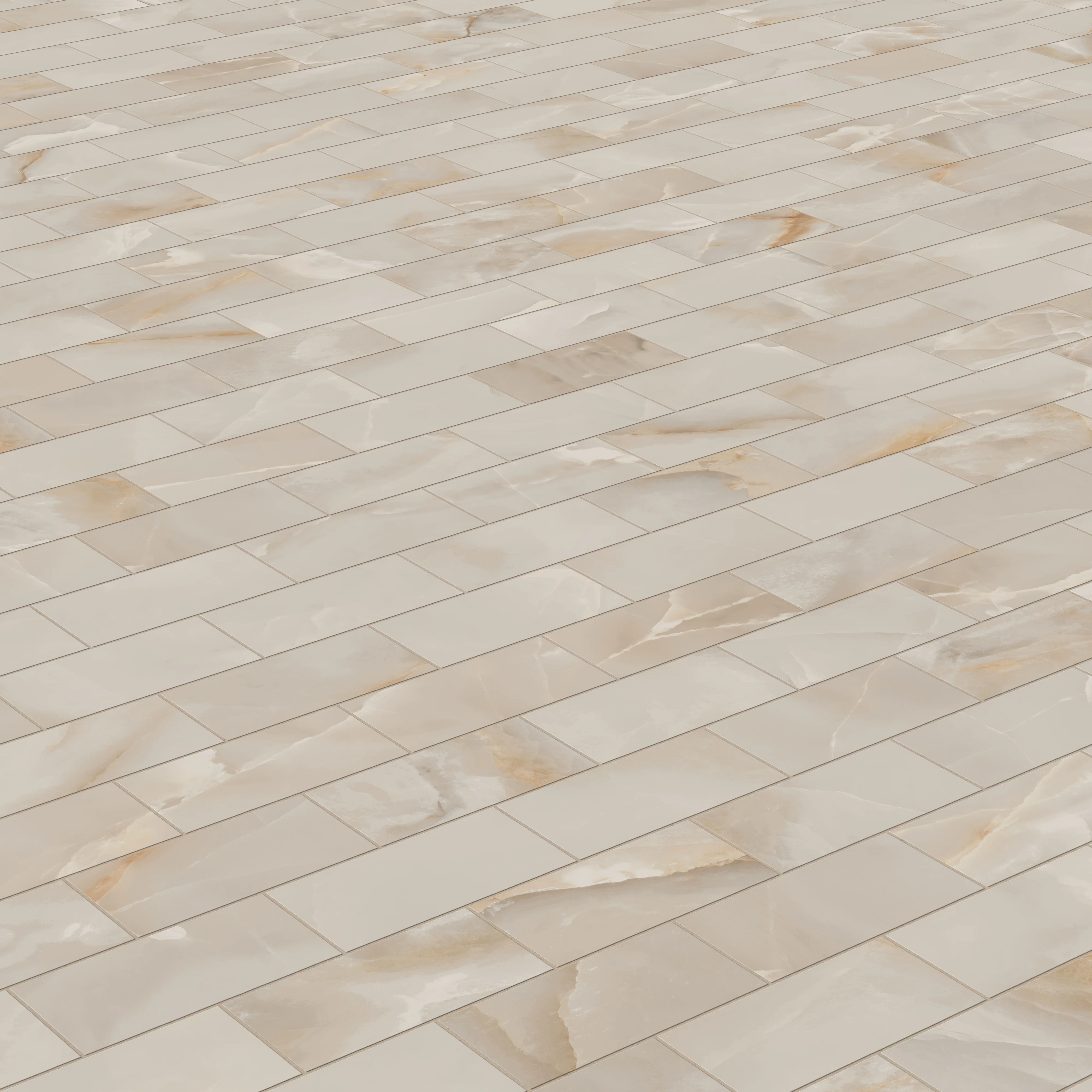 Astrid 3 x 6 Matte Porcelain Mosaic Tile in Beige - Image 4