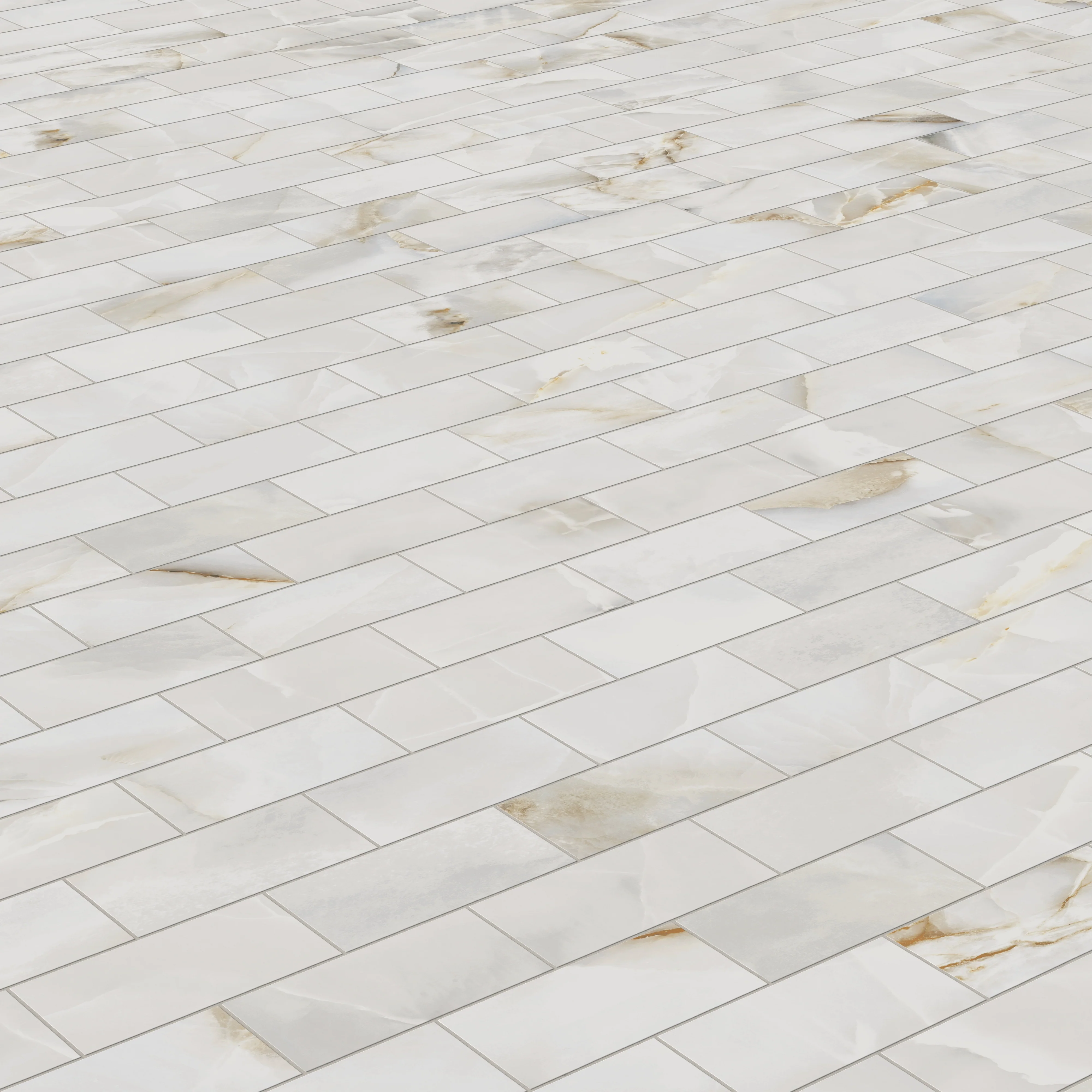 Astrid 3 x 6 Matte Porcelain Mosaic Tile in Pearl - Image 4