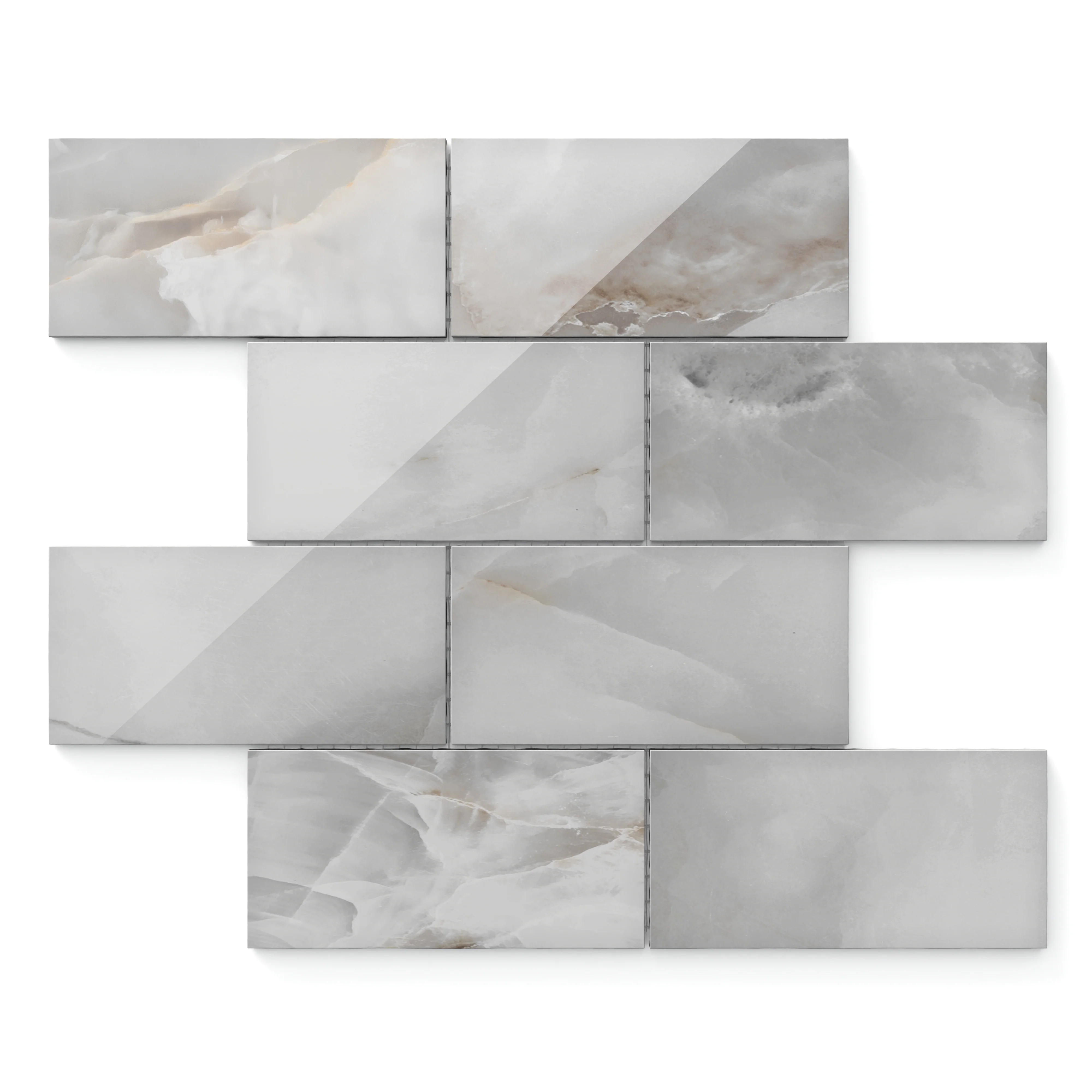 Astrid 3 x 6 Polished Porcelain Mosaic Tile in Slate