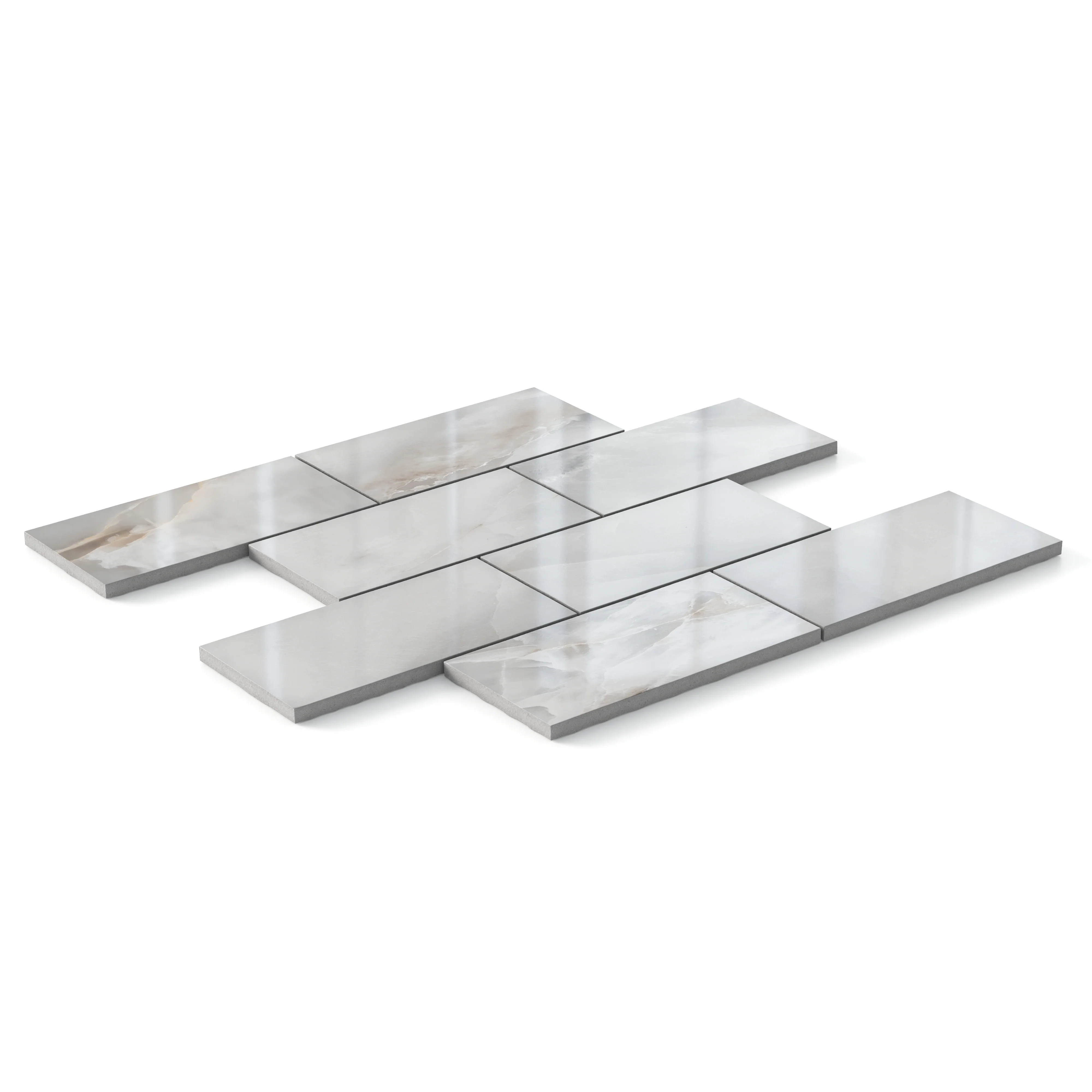 Astrid 3 x 6 Polished Porcelain Mosaic Tile in Slate - Image 2
