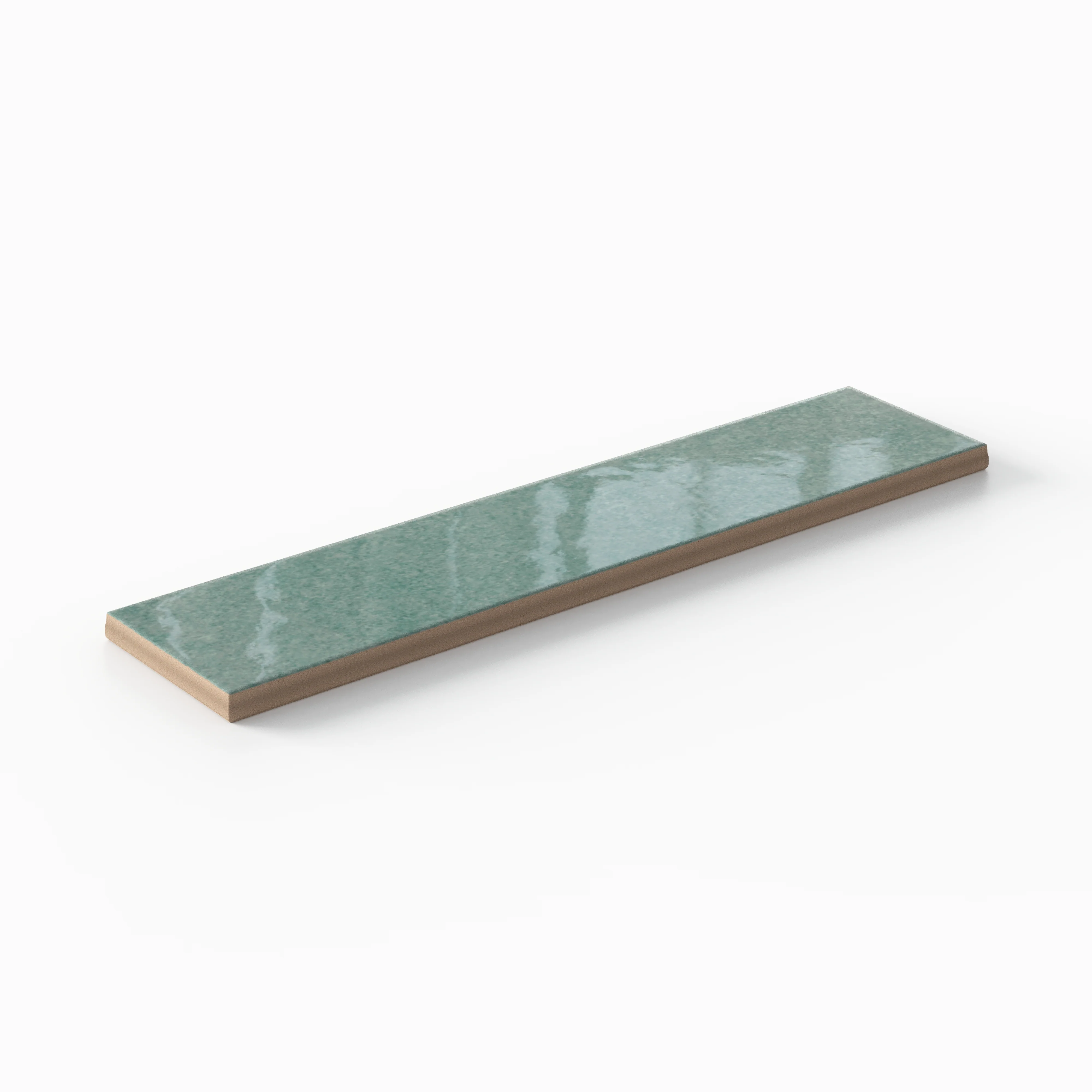 Aurelia 2.5 x 11 Glossy Porcelain Subway Tile in Seafoam - Image 4