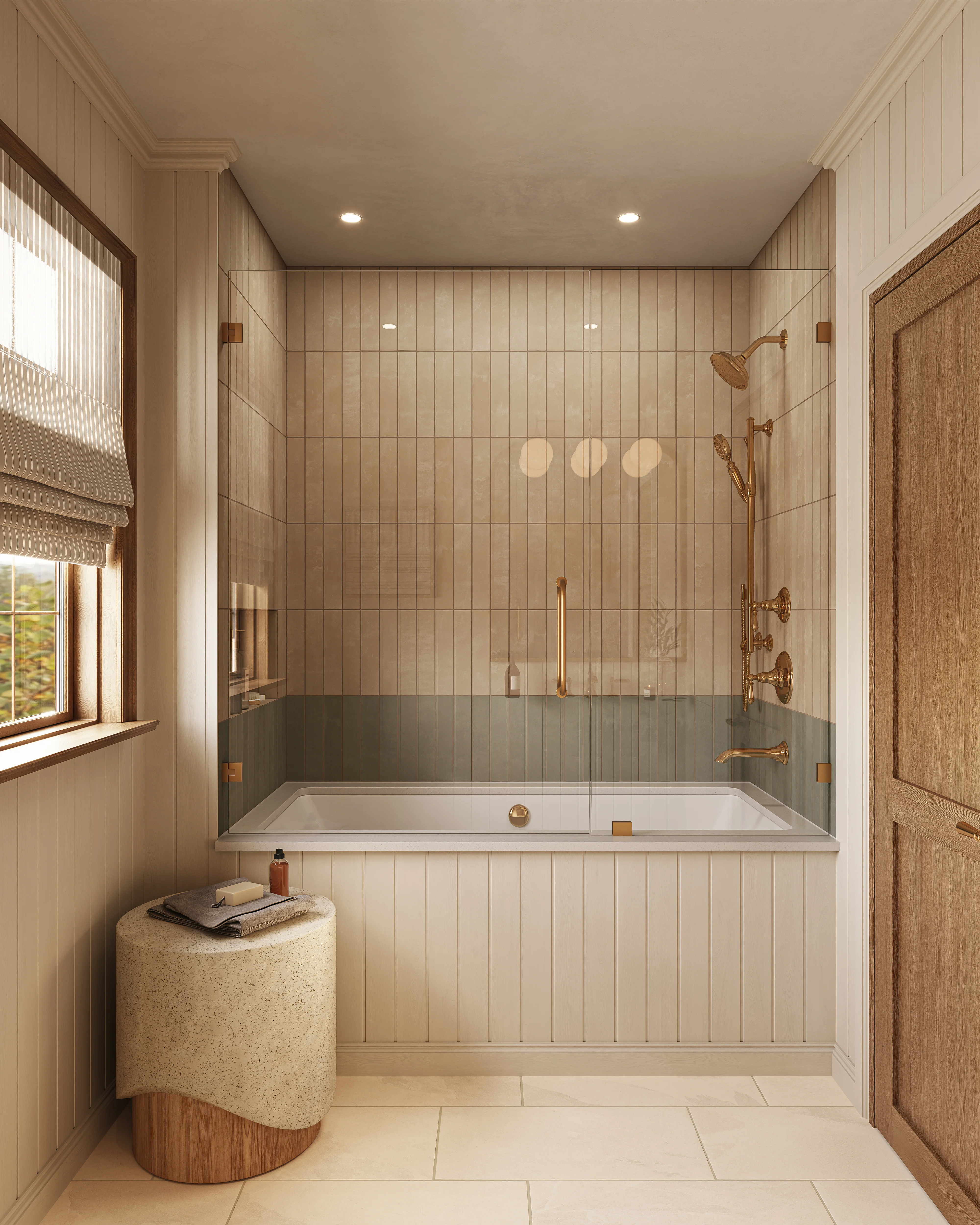 Aurora 12 x 24 Matte Porcelain Tile in Beige - Image 10