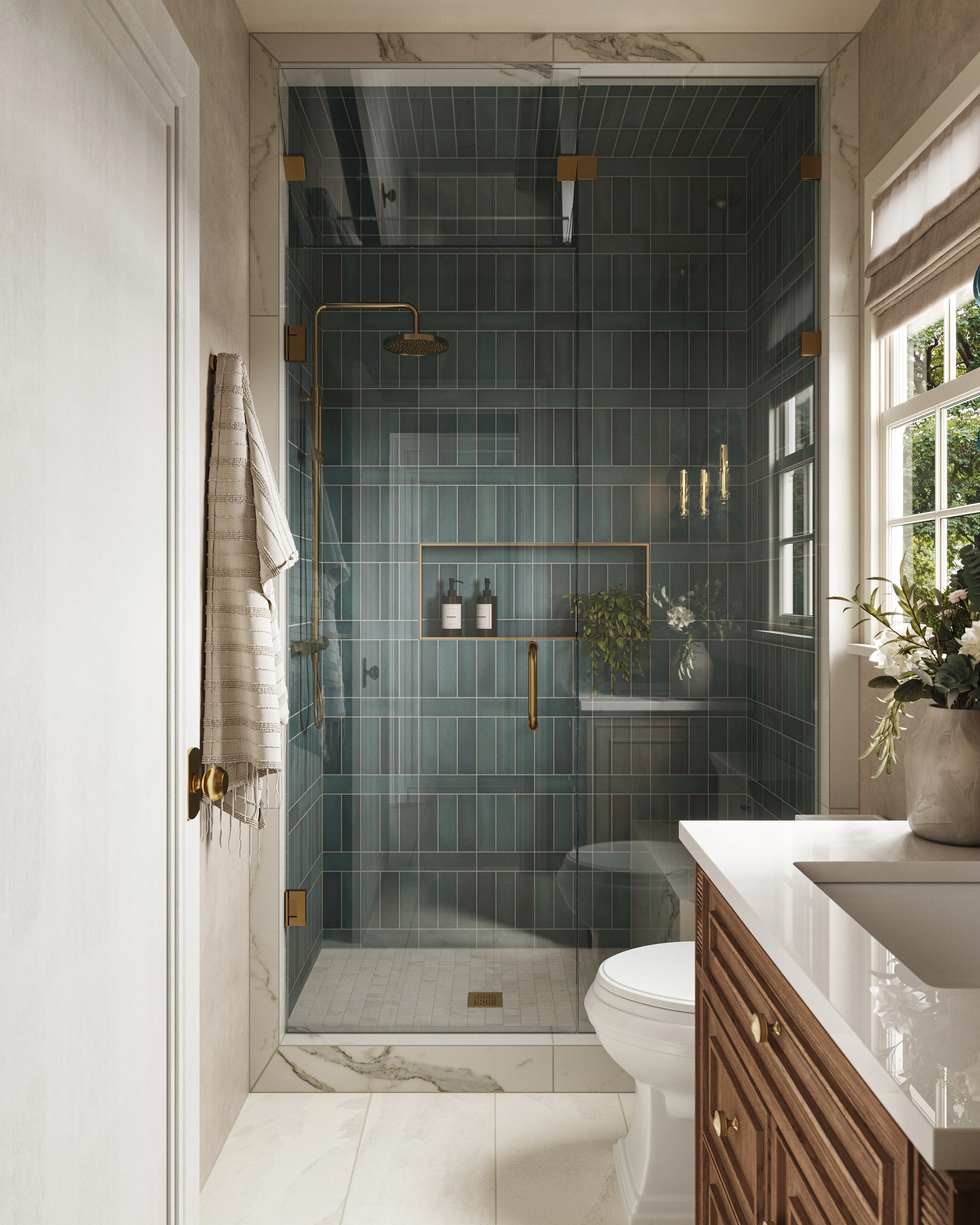 Aurora 12 x 24 Matte Porcelain Tile in Ivory - Image 11