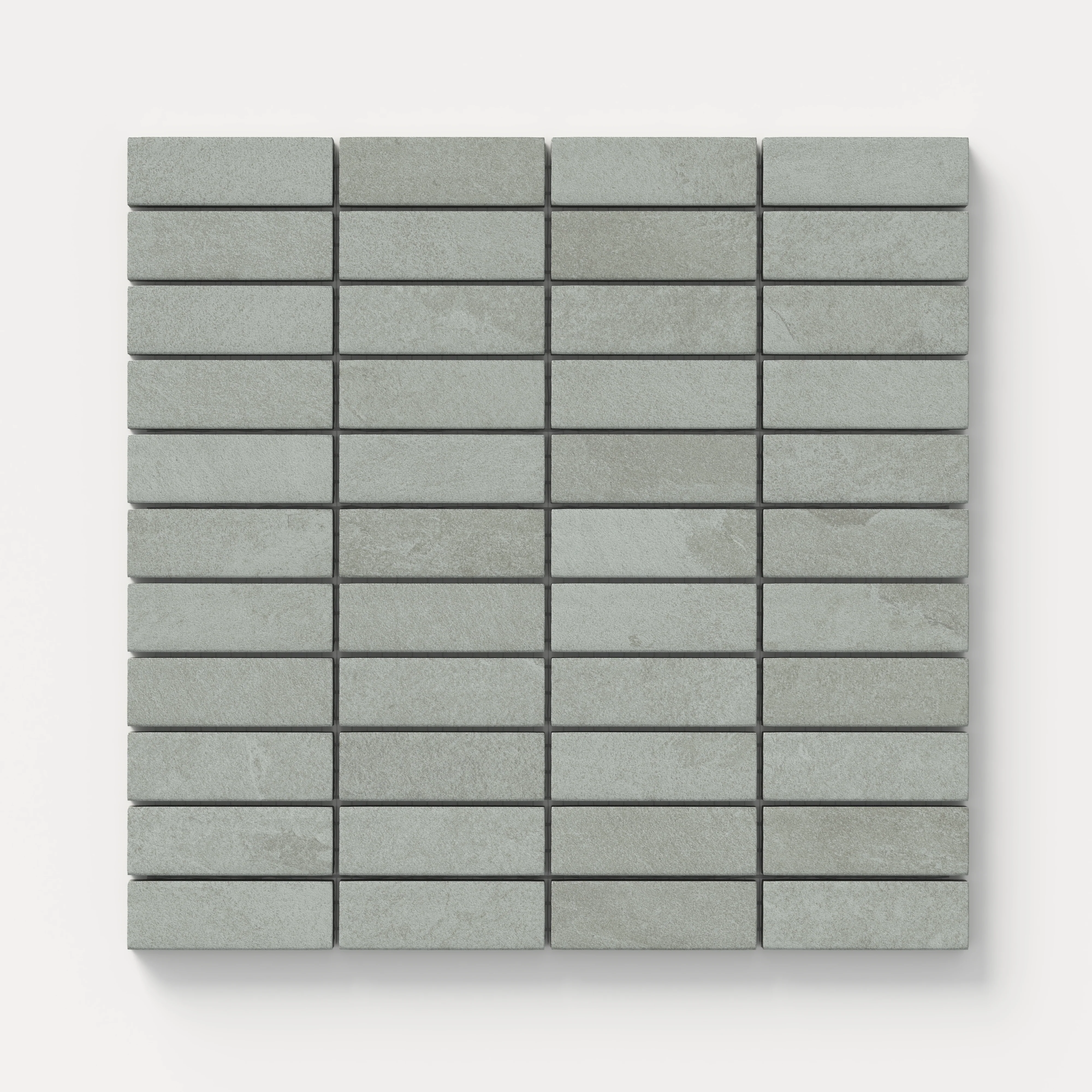 Aurora 1 x 3 Matte Porcelain Mosaic Tile in Ardesia