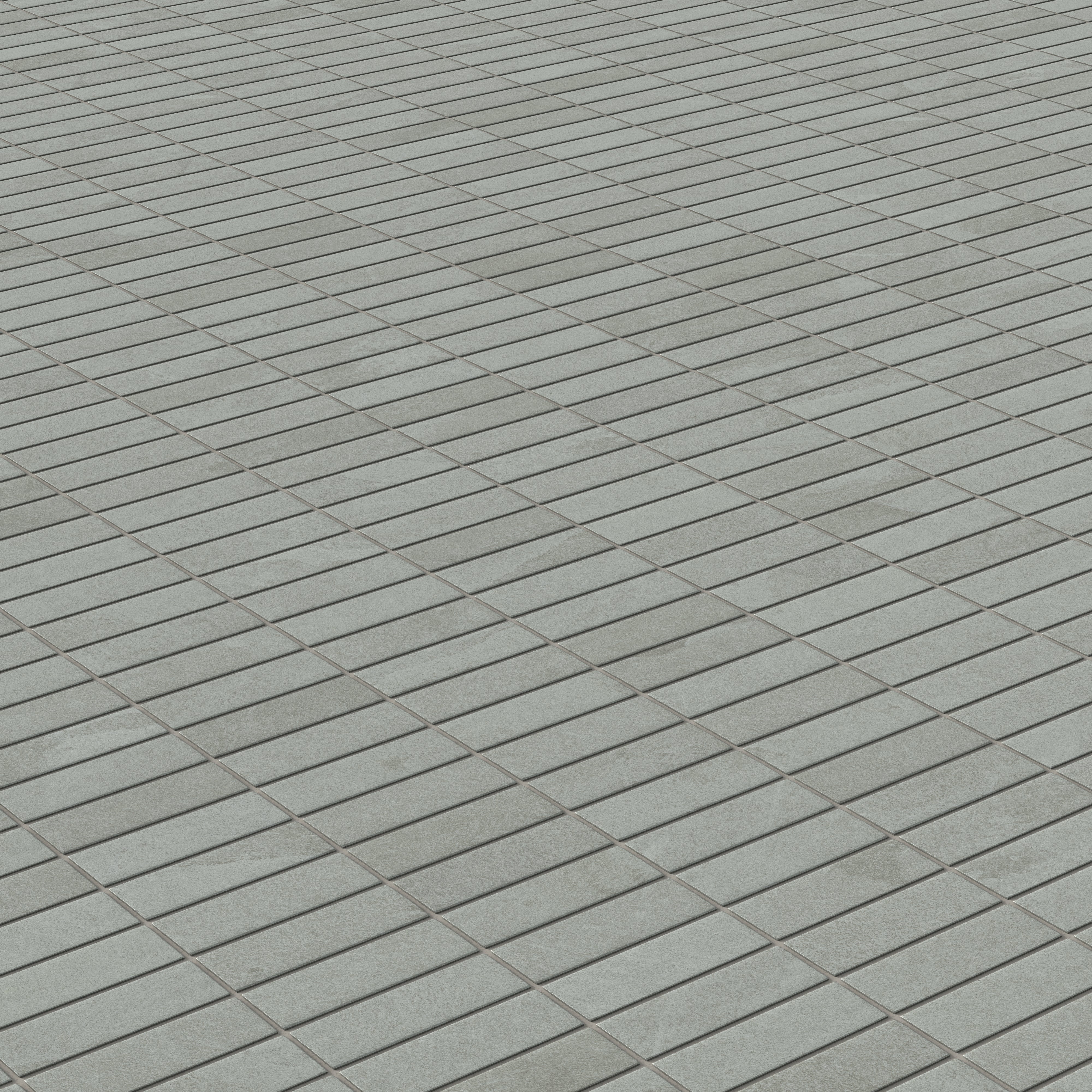 Aurora 1 x 3 Matte Porcelain Mosaic Tile in Ardesia - Image 3