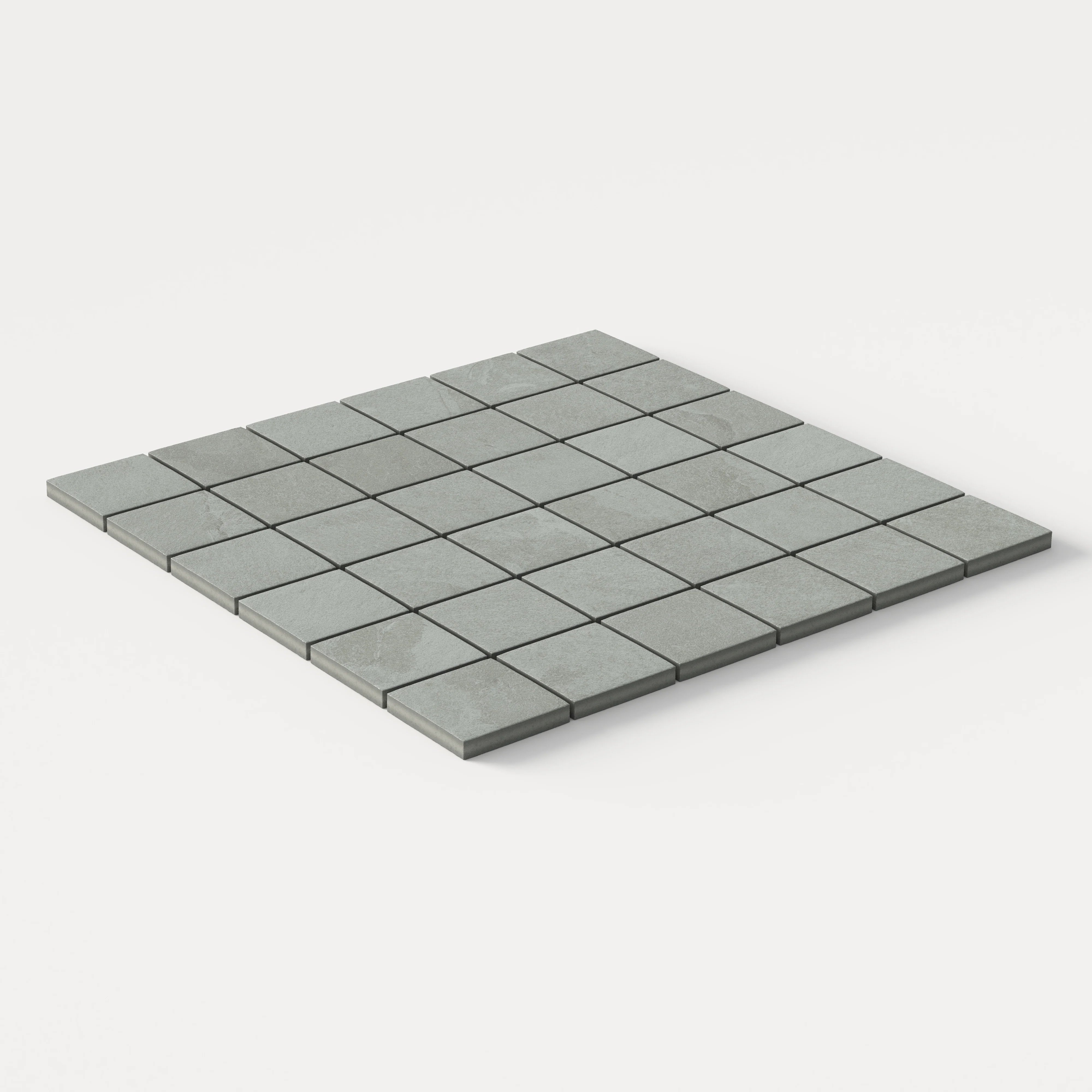 Aurora 2 x 2 Matte Porcelain Mosaic Tile in Ardesia - Image 2
