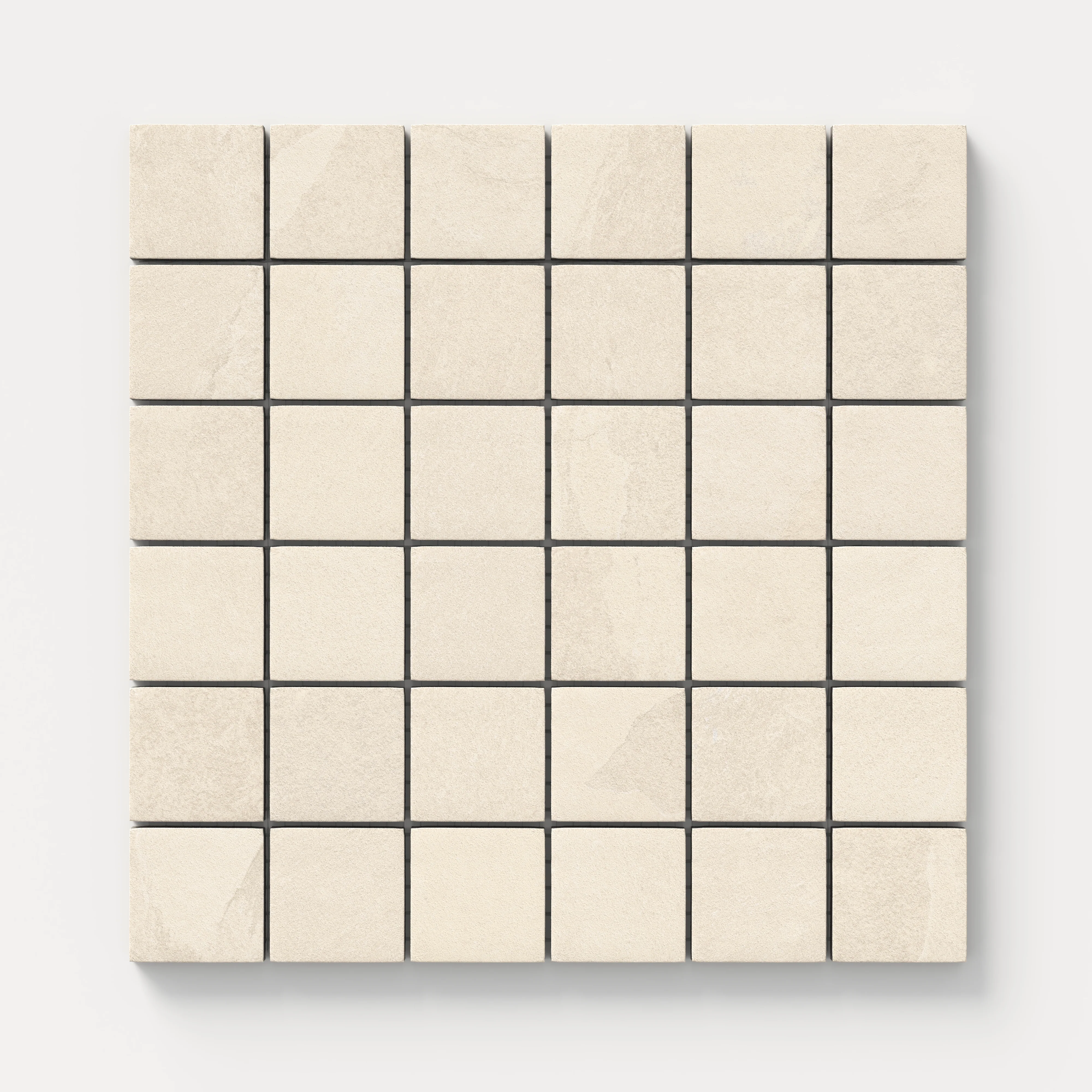 Aurora 2 x 2 Matte Porcelain Mosaic Tile in Beige