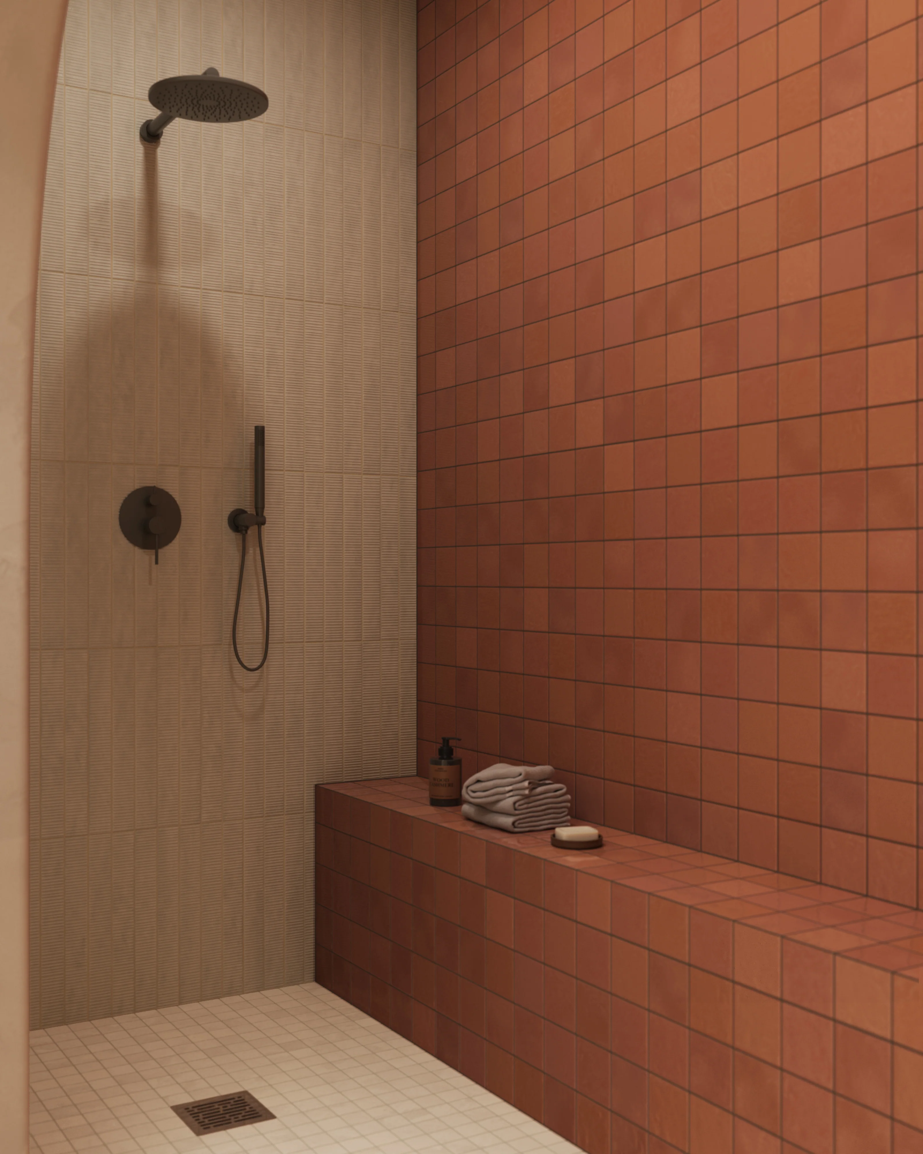 Aurora 2 x 2 Matte Porcelain Mosaic Tile in Beige - Image 6