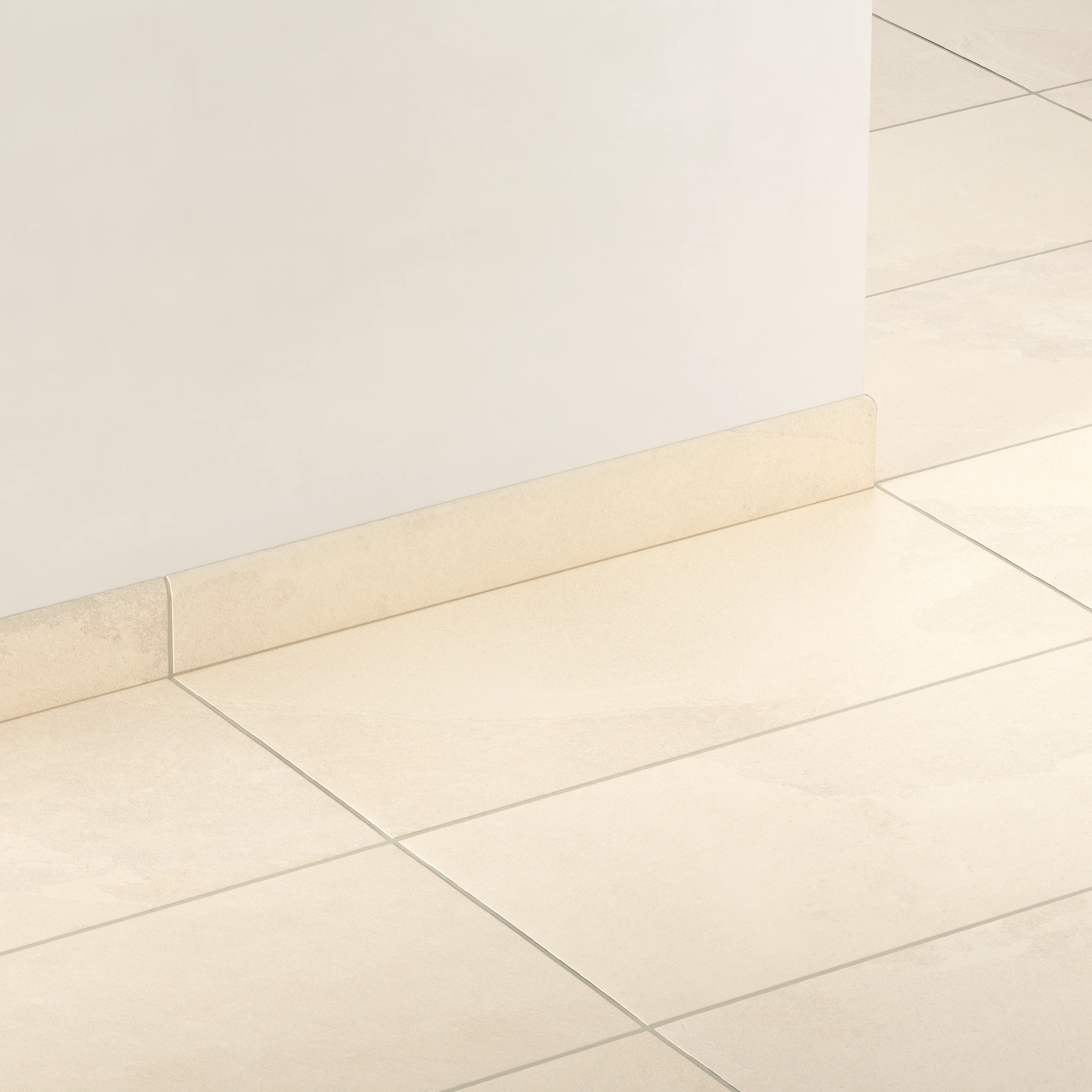 Aurora 3 x 24 Matte Porcelain Bullnose Tile in Beige - Image 3
