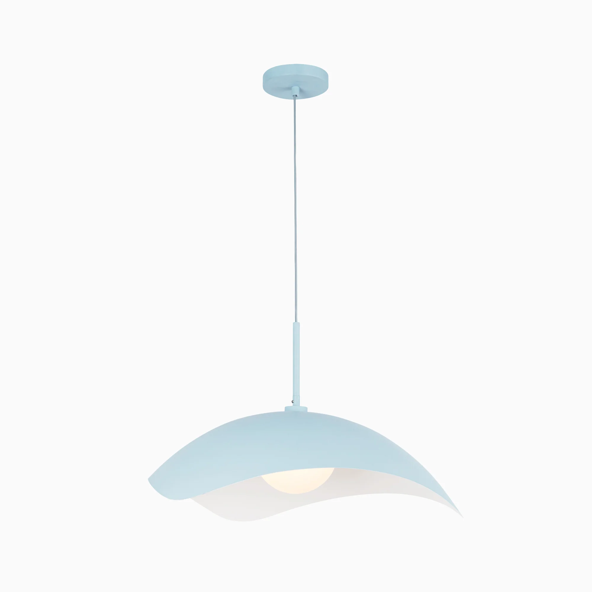 Aveline 22" Socket Pendant in Cerulean