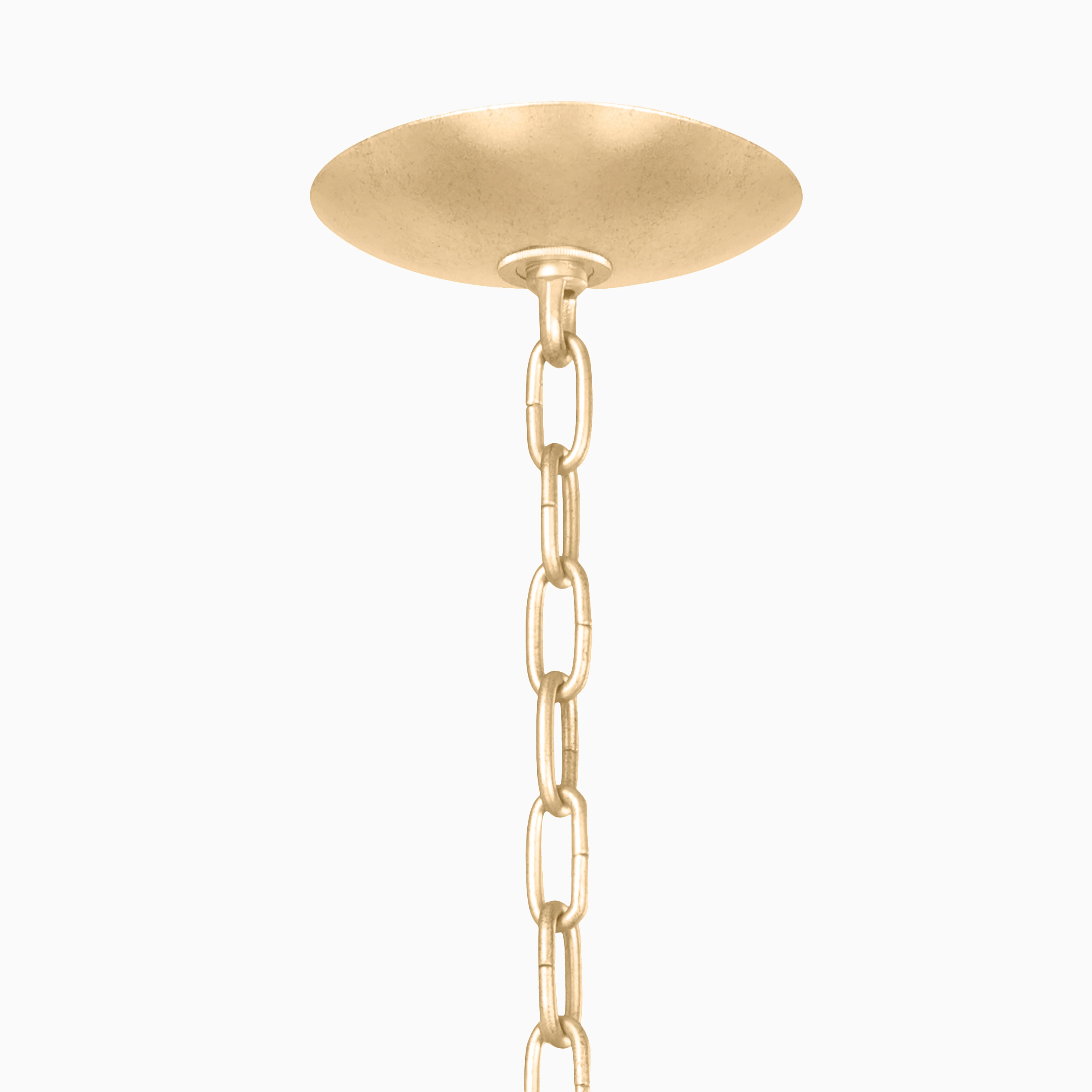 Azalea 26.5" Pendant in Vintage Gold Leaf and Soft Black - Image 6