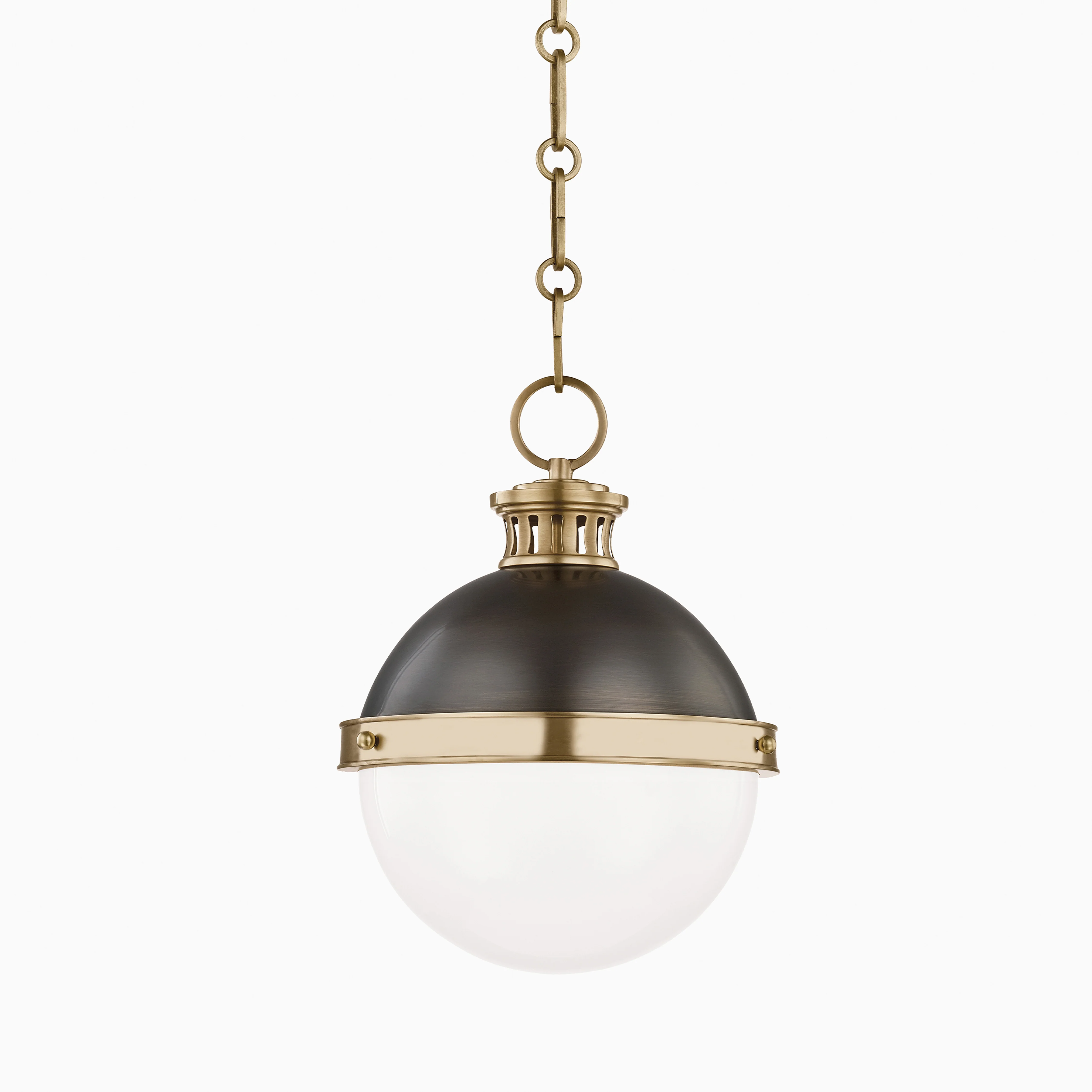 Barnes 9" Pendant in Aged Antique Distressed Bronze