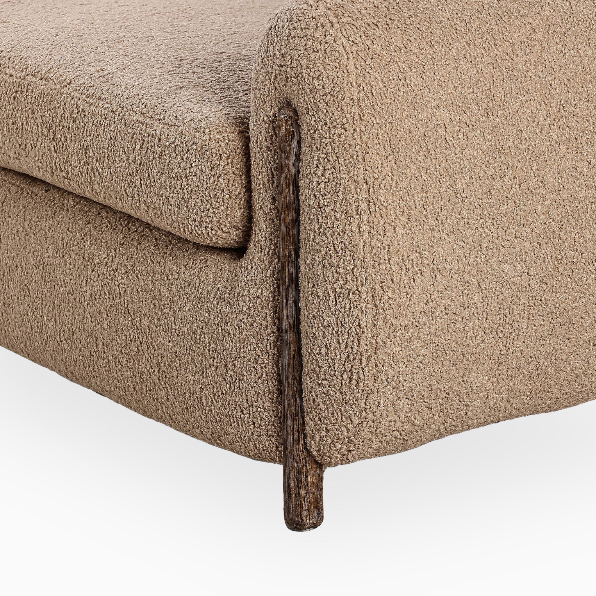 Benton Sofa in Sheepskin Camel - Image 7