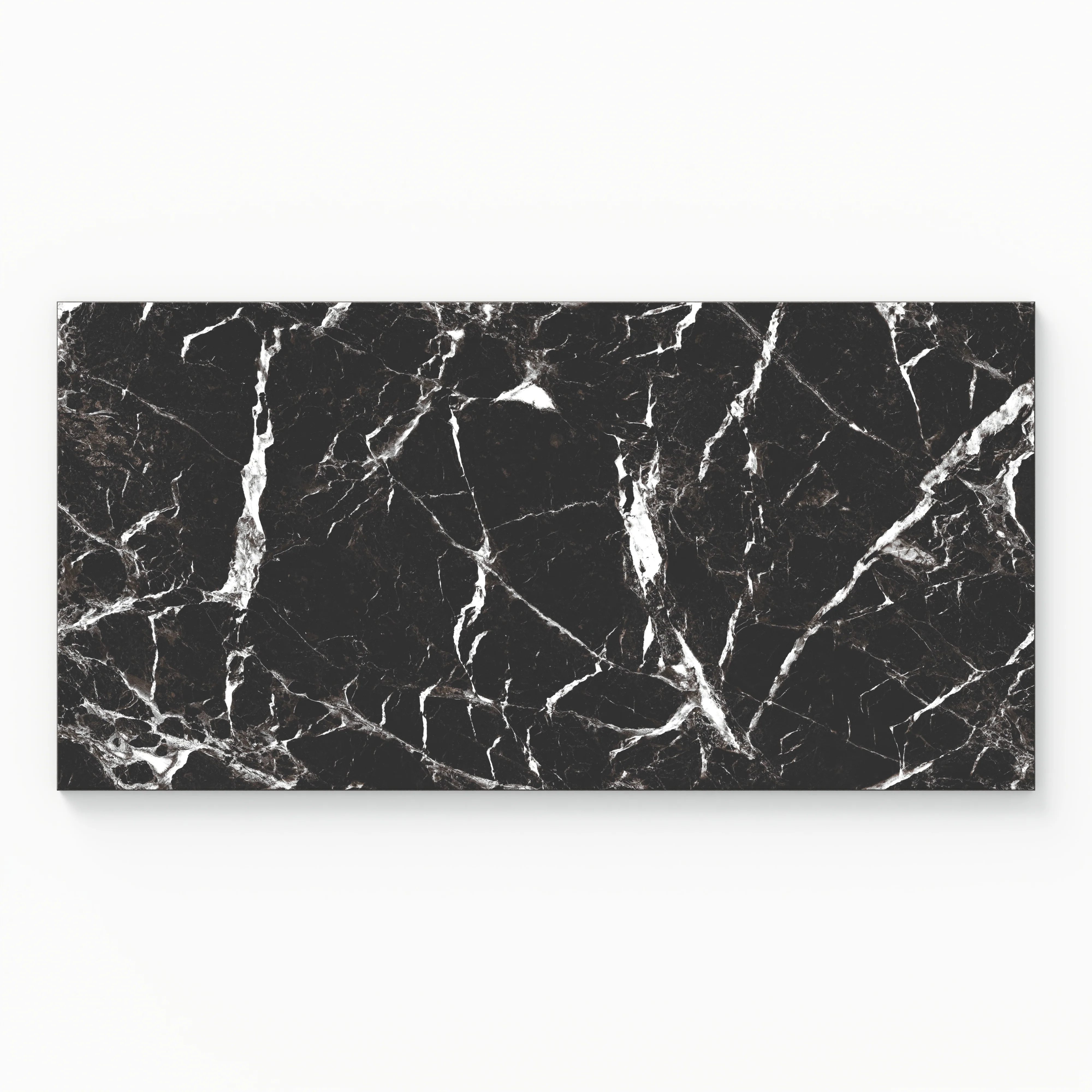Blair 12 x 24 Matte Porcelain Tile in Marmo Black - Image 2