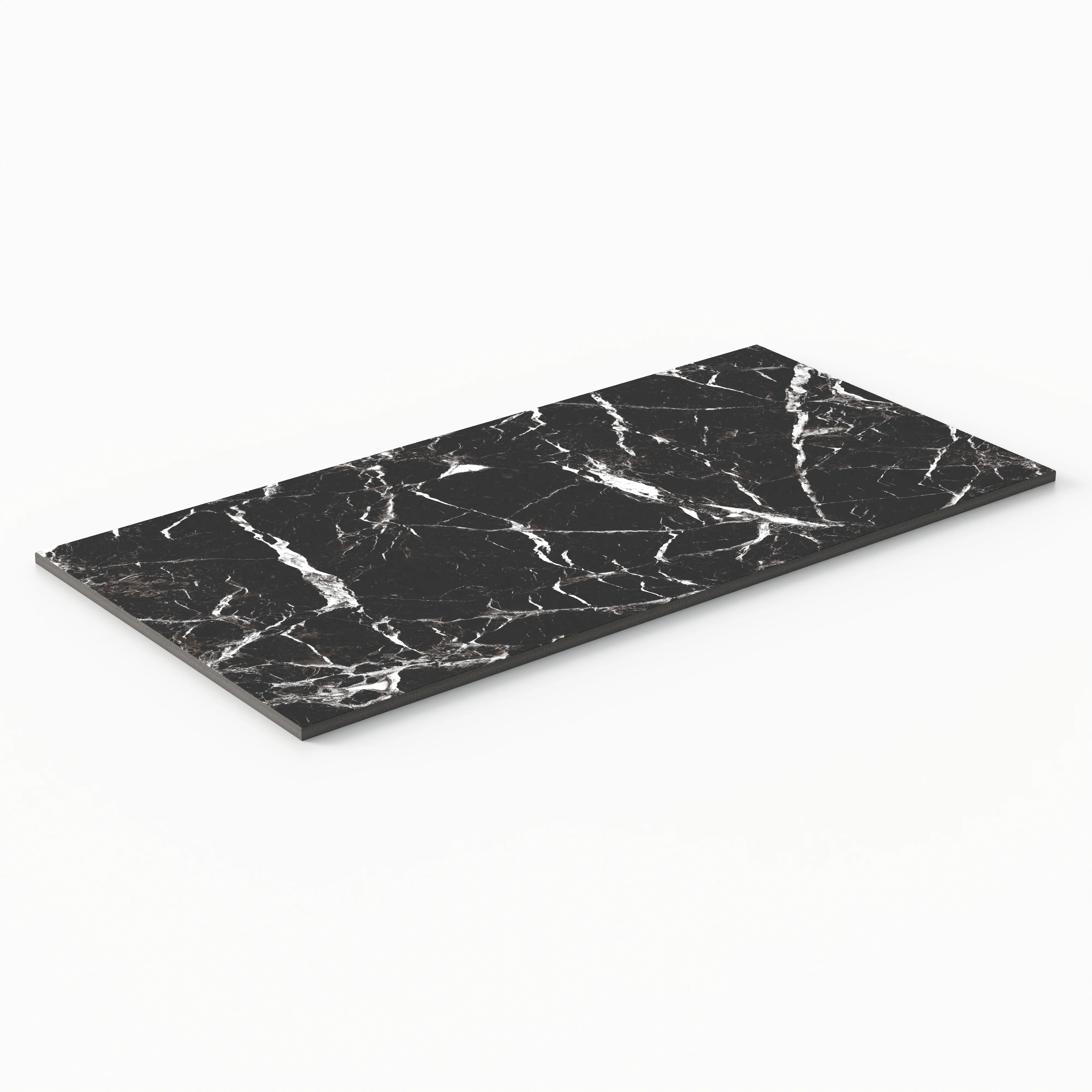 Blair 12 x 24 Matte Porcelain Tile in Marmo Black - Image 3