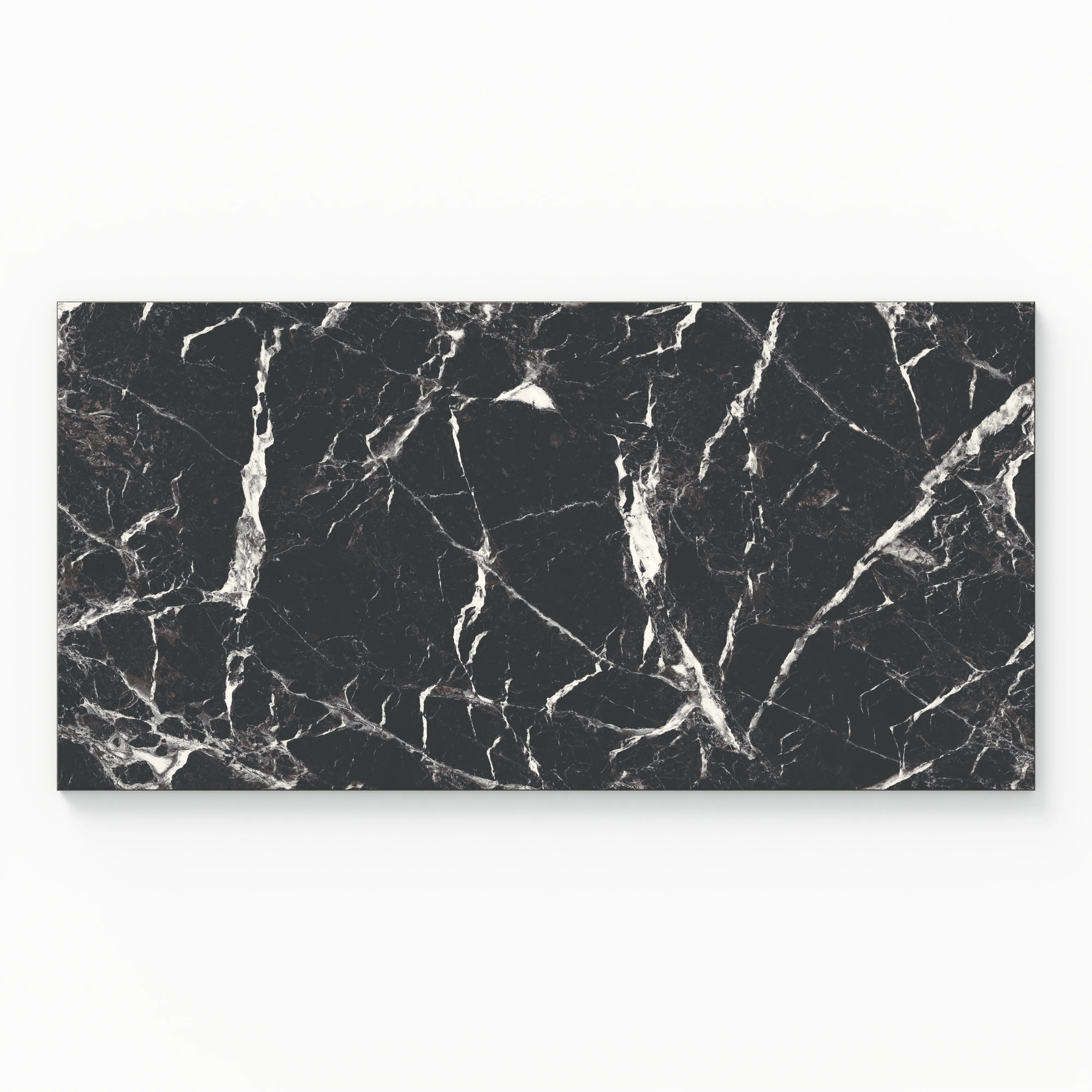 Blair 12 x 24 Polished Porcelain Tile in Marmo Black - Image 2
