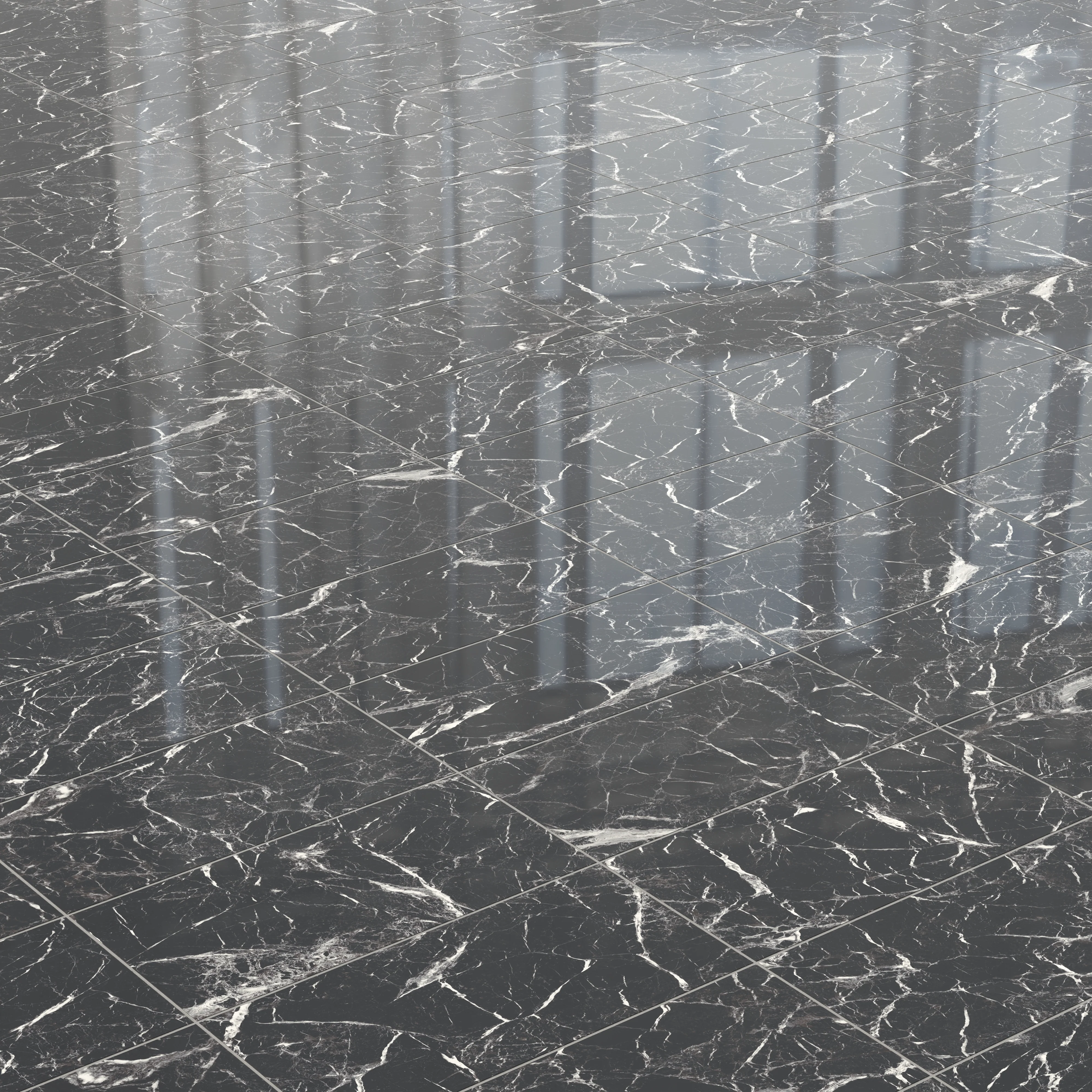 Blair 12 x 24 Polished Porcelain Tile in Marmo Black - Image 4
