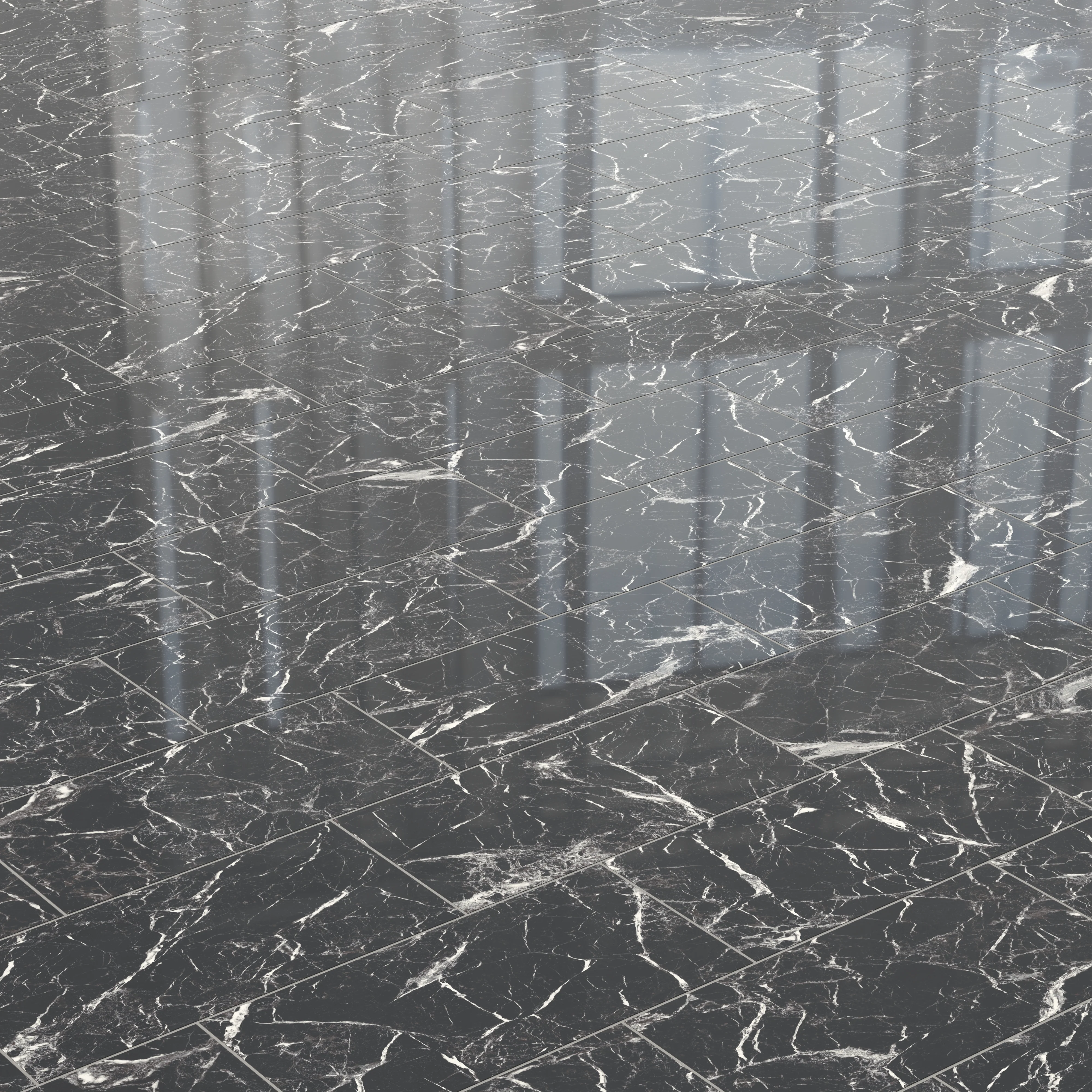 Blair 12 x 24 Polished Porcelain Tile in Marmo Black - Image 6