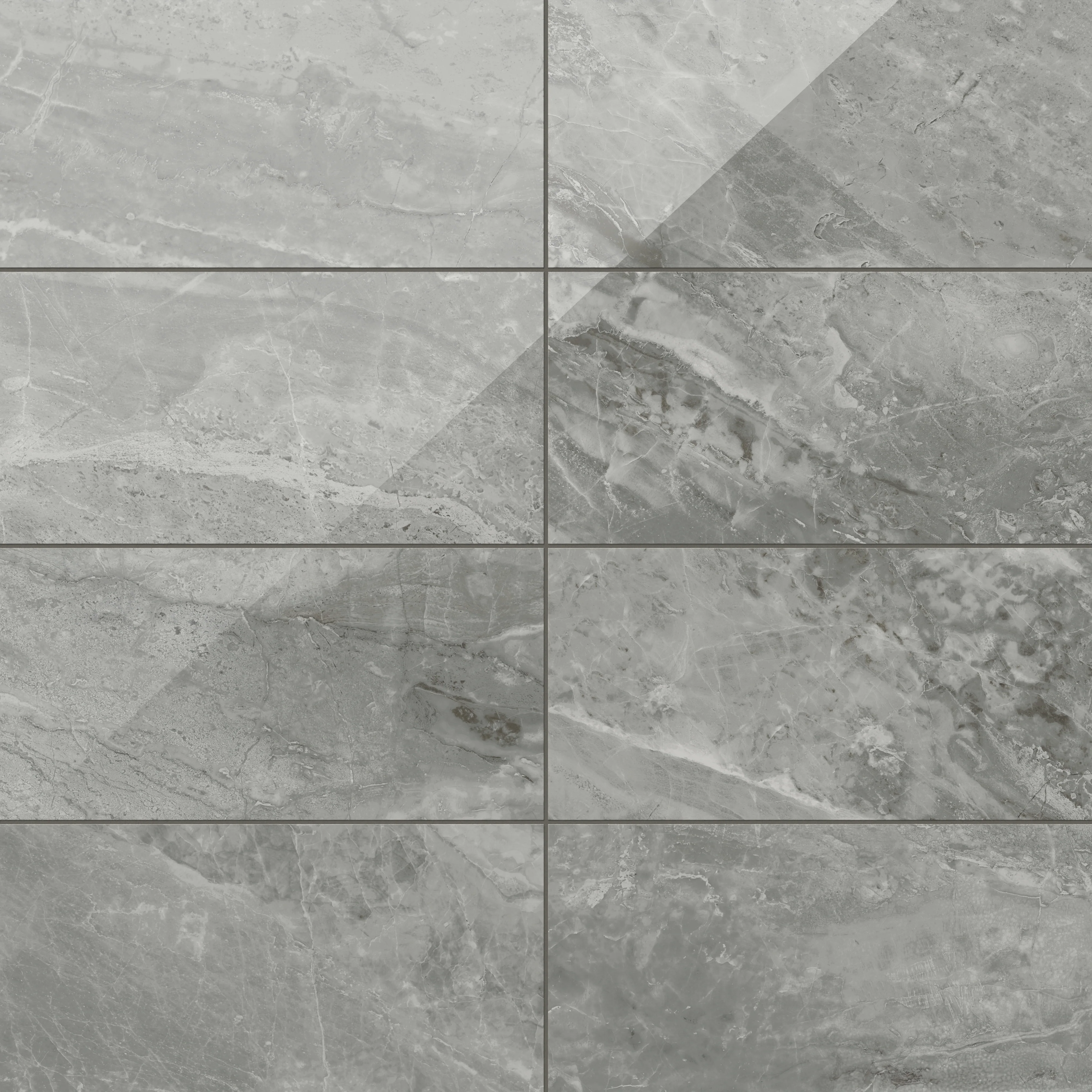 Blair 12 x 24 Polished Porcelain Tile in Oniciata Grey
