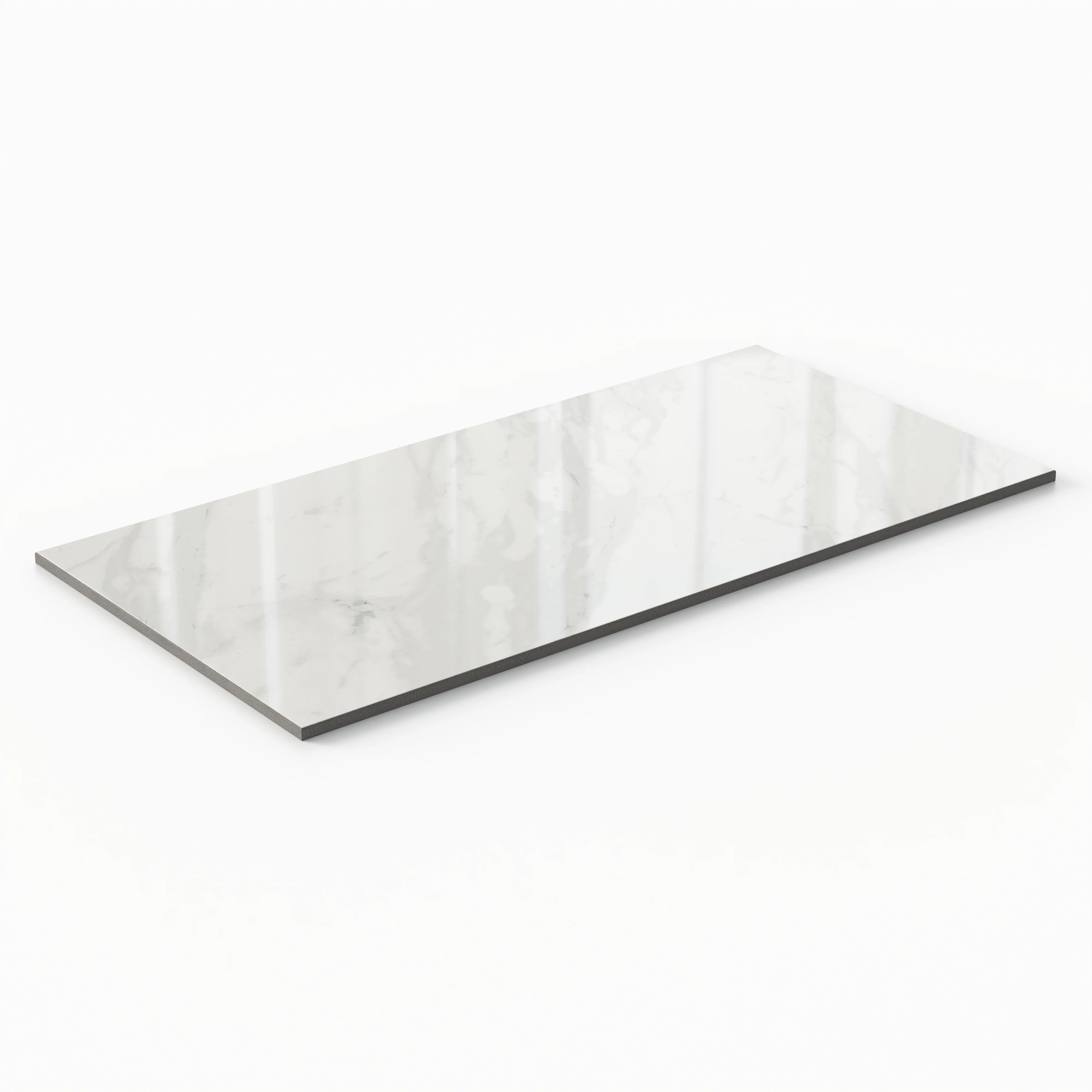 Blair 12 x 24 Polished Porcelain Tile in Volakas White - Image 3