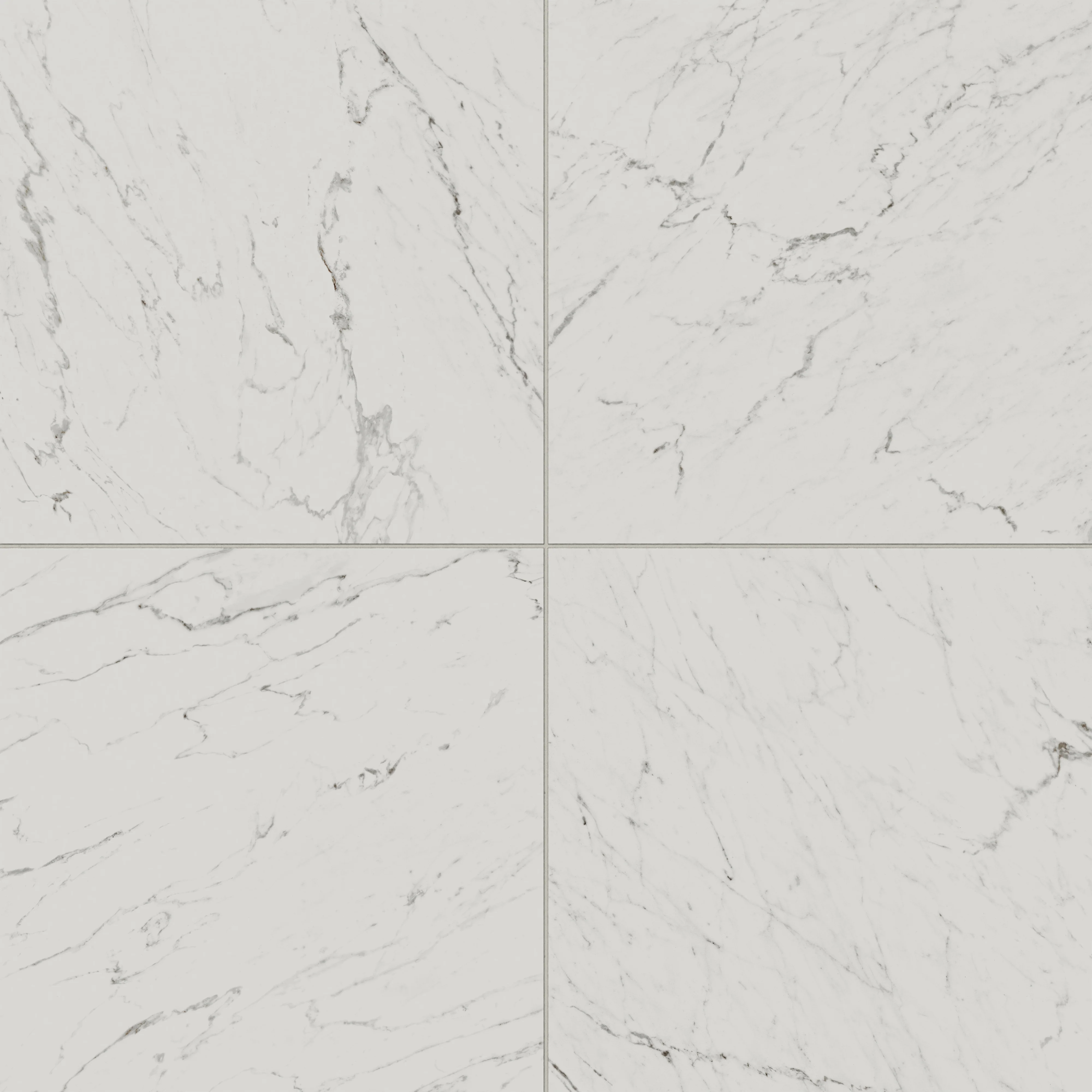 Blair 24 x 24 Matte Porcelain Tile in White Carrara