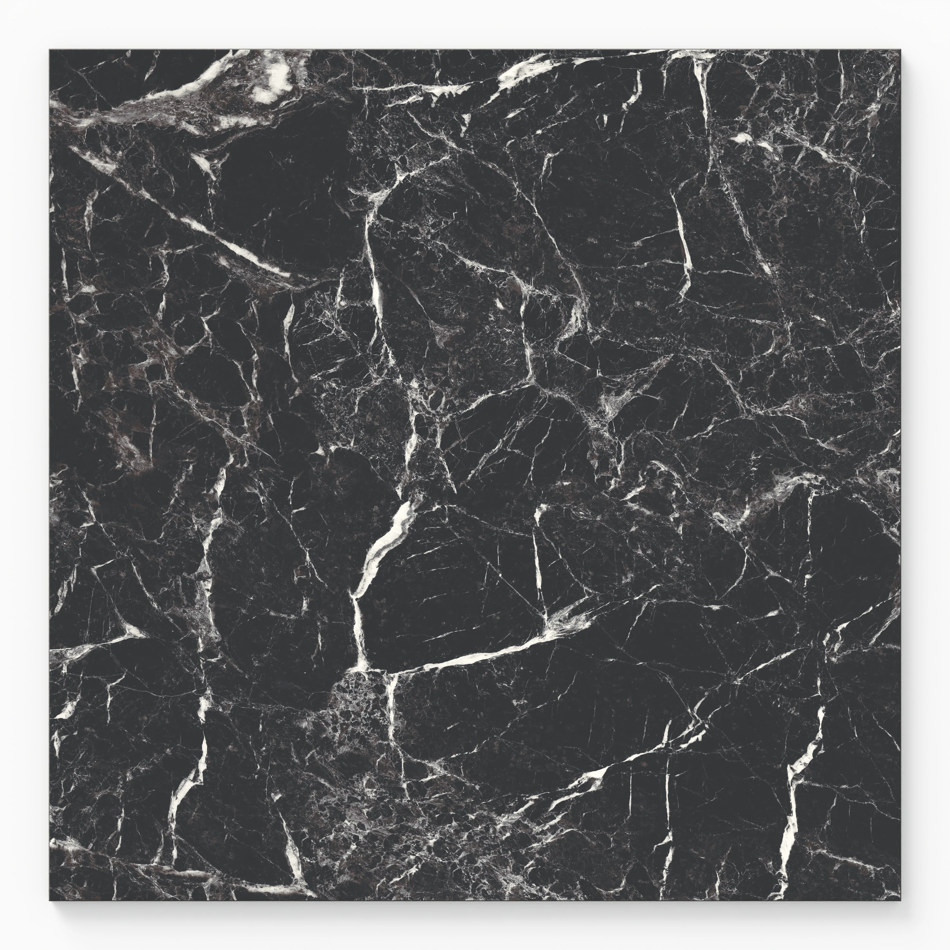 Blair 24 x 24 Polished Porcelain Tile in Marmo Black - Image 2