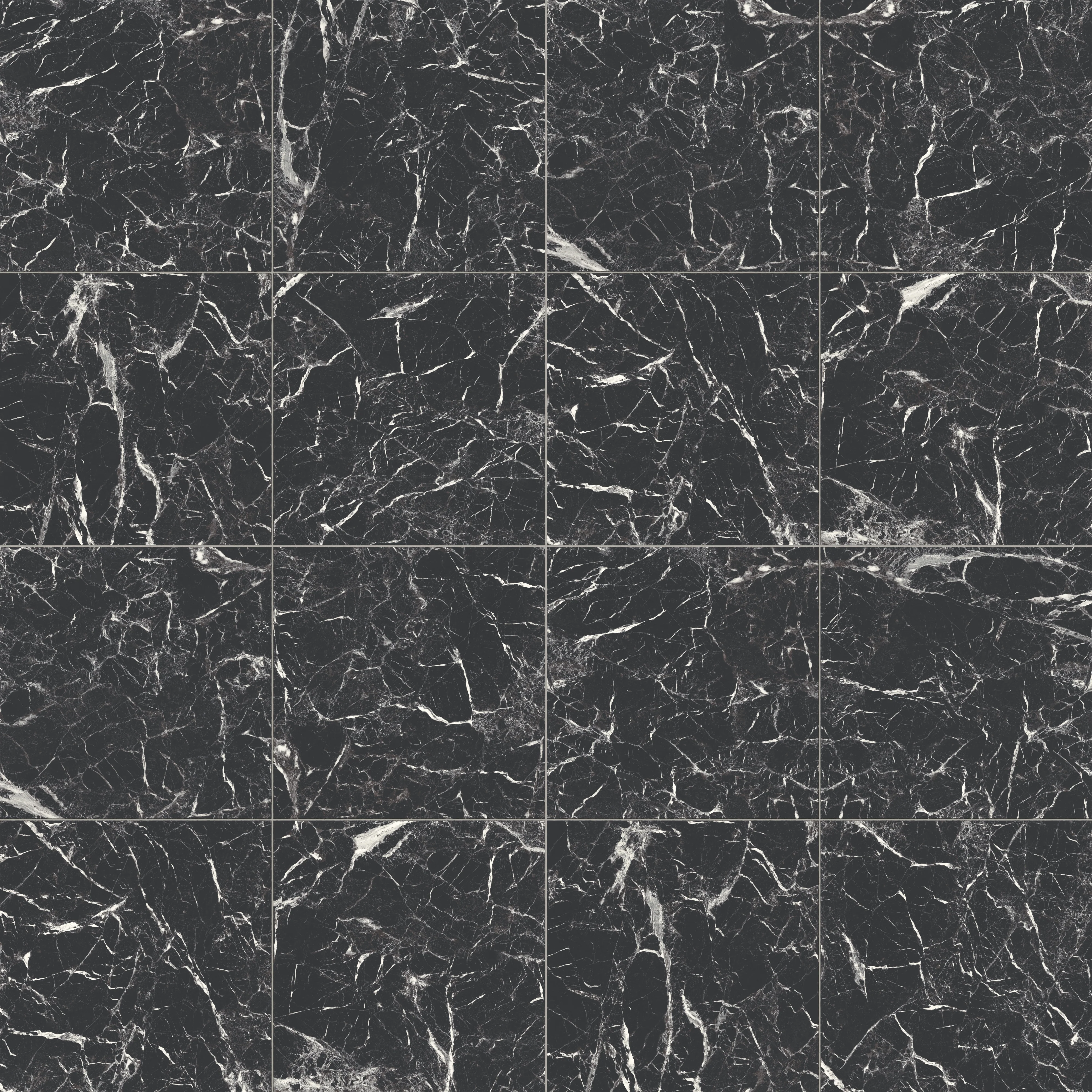 Blair 24 x 24 Polished Porcelain Tile in Marmo Black - Image 5