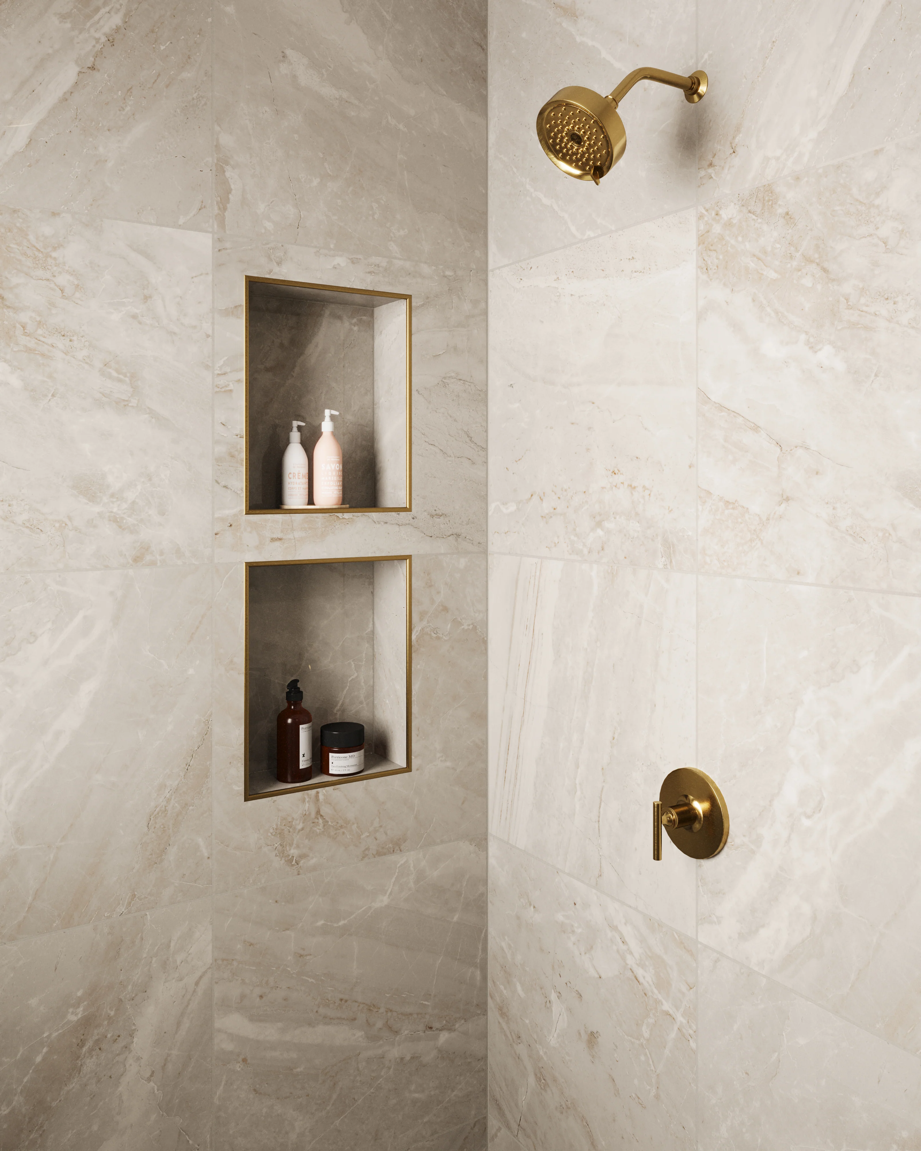 Blair 24 x 24 Polished Porcelain Tile in Oniciata Beige - Image 9