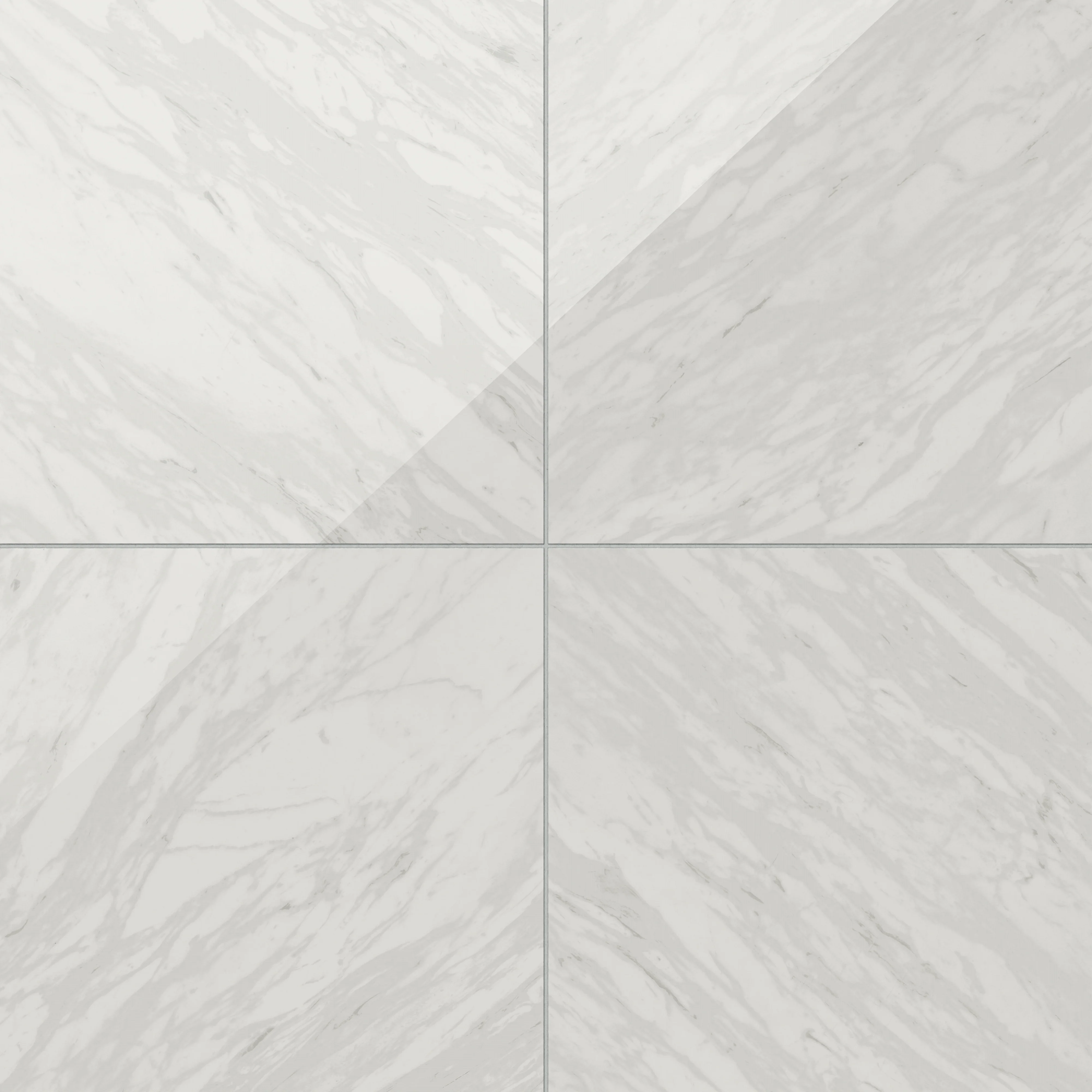 Blair 24 x 24 Polished Porcelain Tile in Volakas White