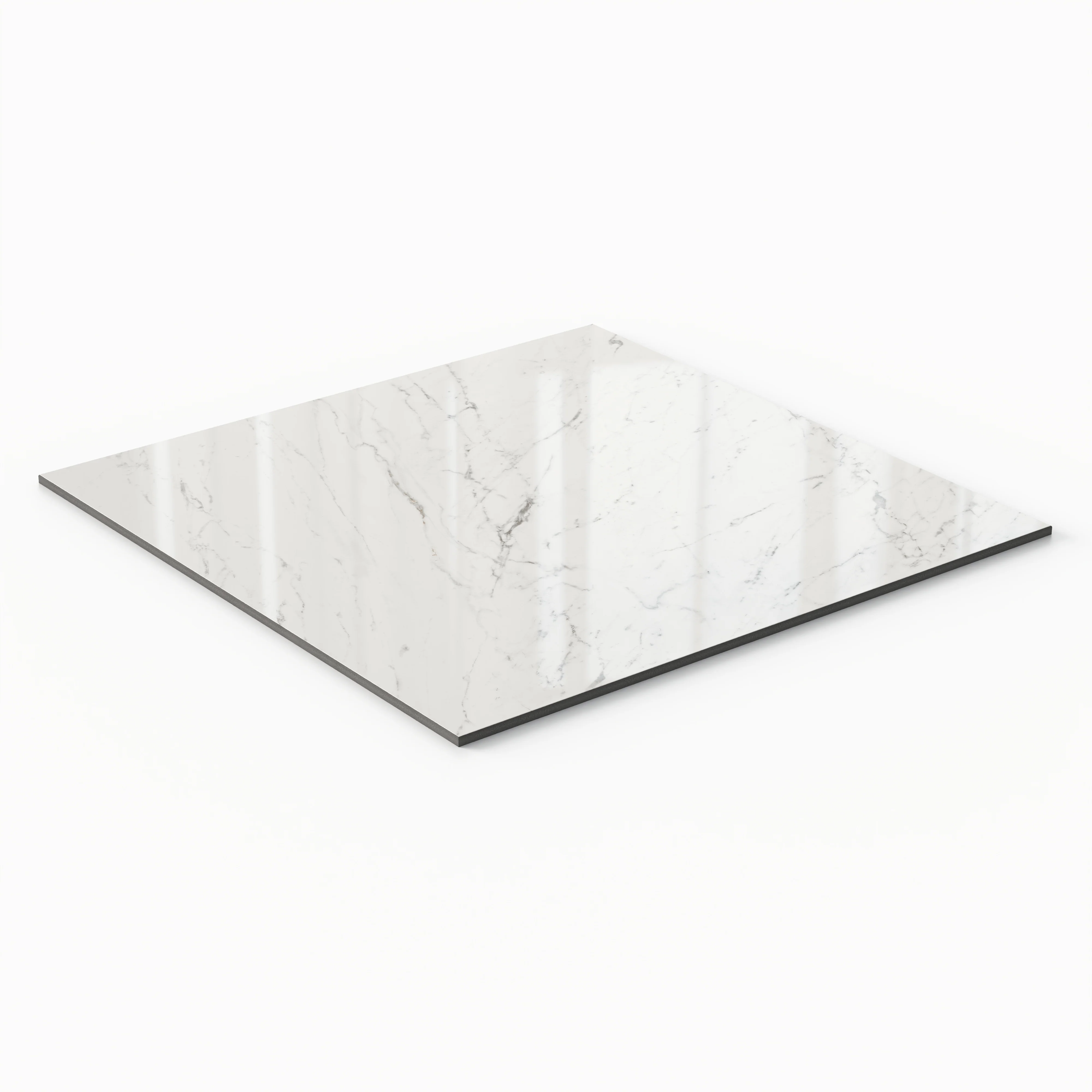 Blair 24 x 24 Polished Porcelain Tile in White Carrara - Image 3