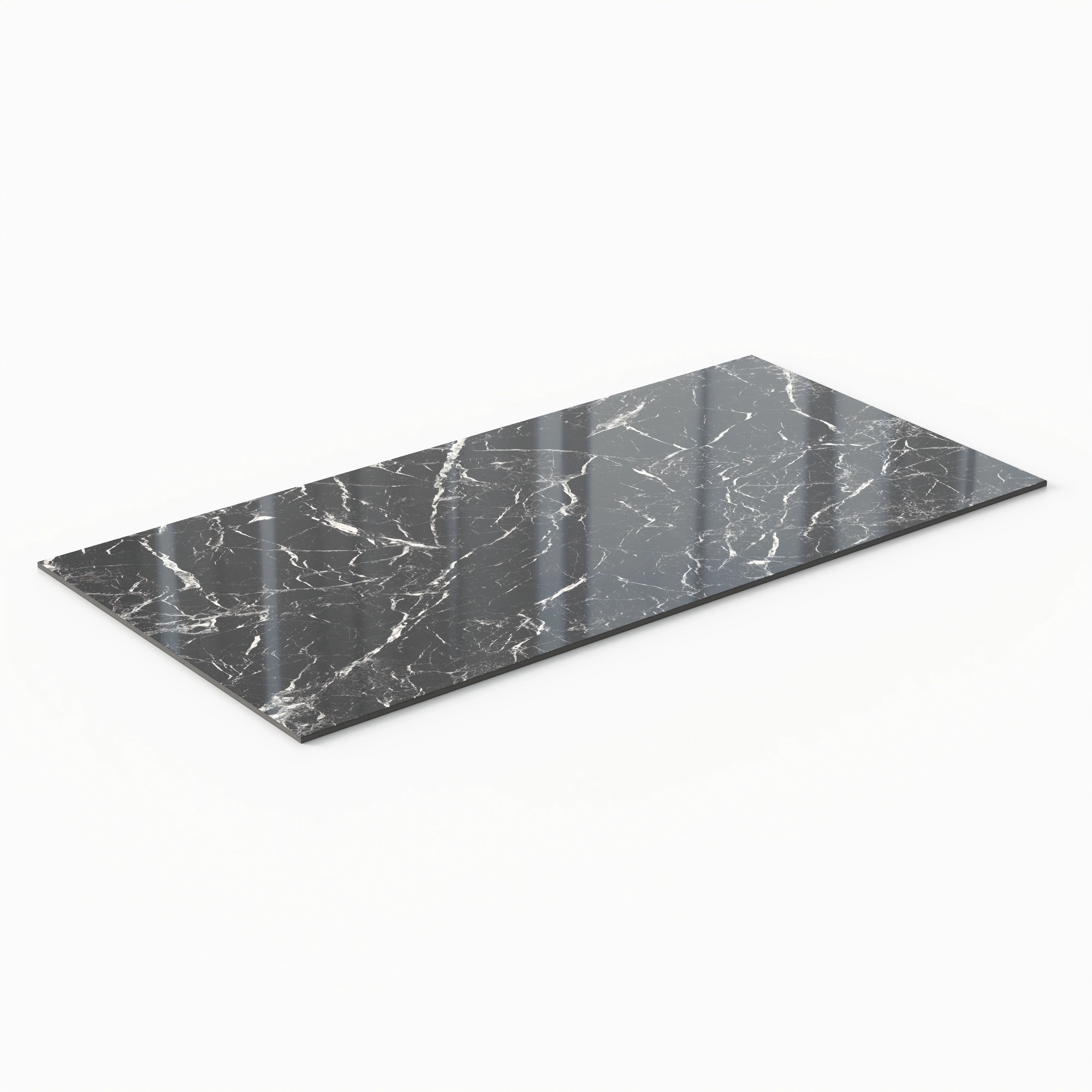 Blair 24 x 48 Matte Porcelain Tile in Marmo Black - Image 3
