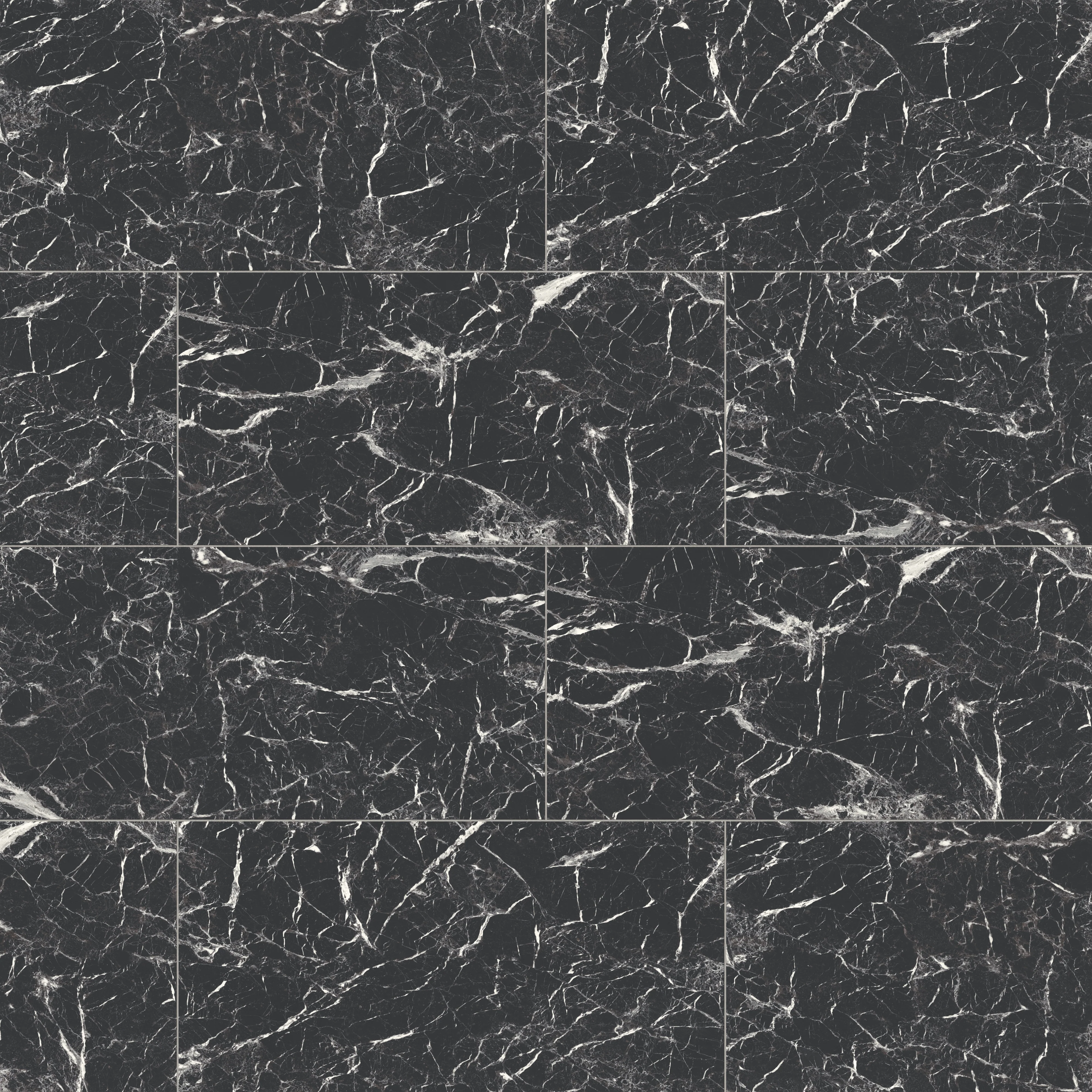 Blair 24 x 48 Polished Porcelain Tile in Marmo Black - Image 8