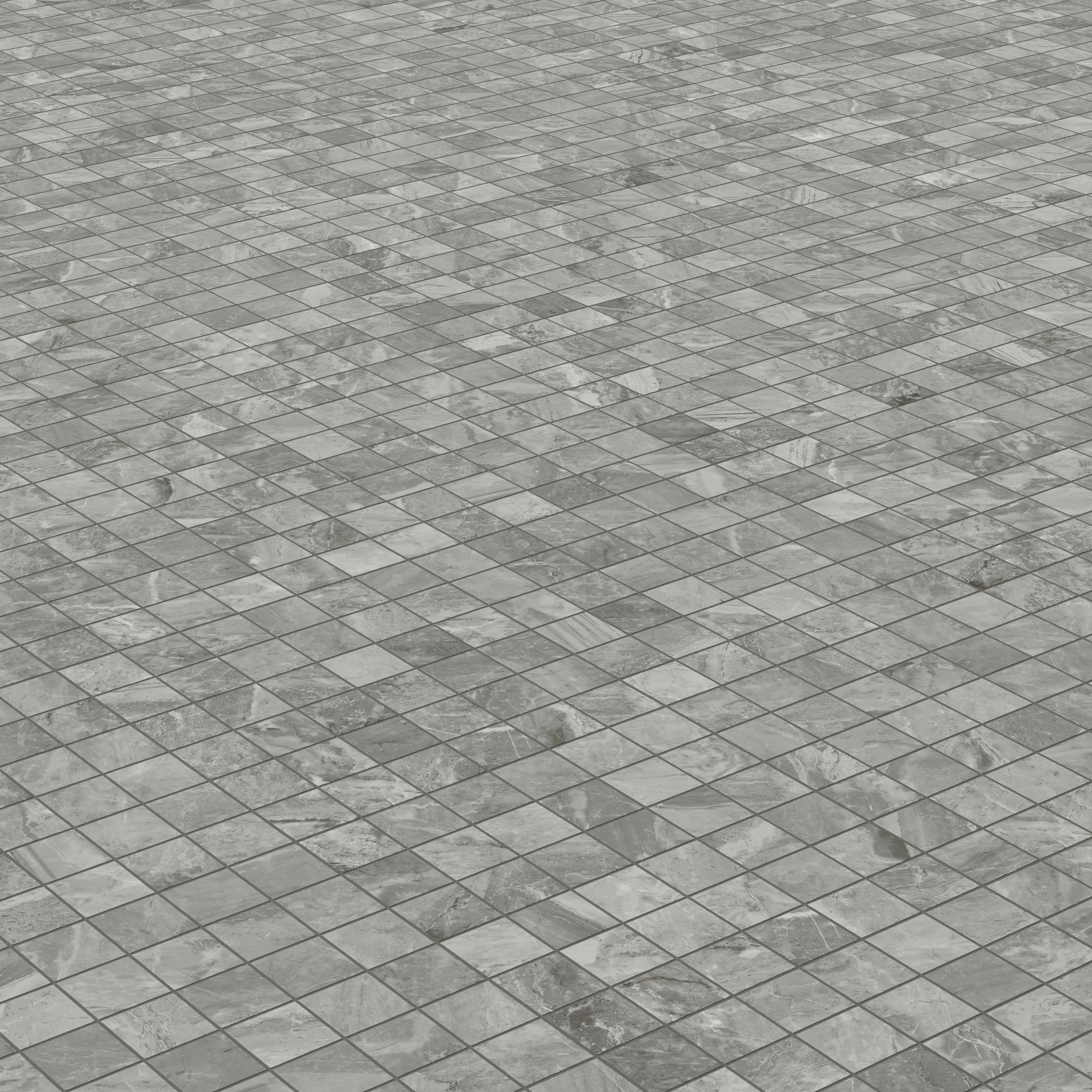 Blair 2 x 2 Matte Porcelain Mosaic Tile in Oniciata Grey - Image 3