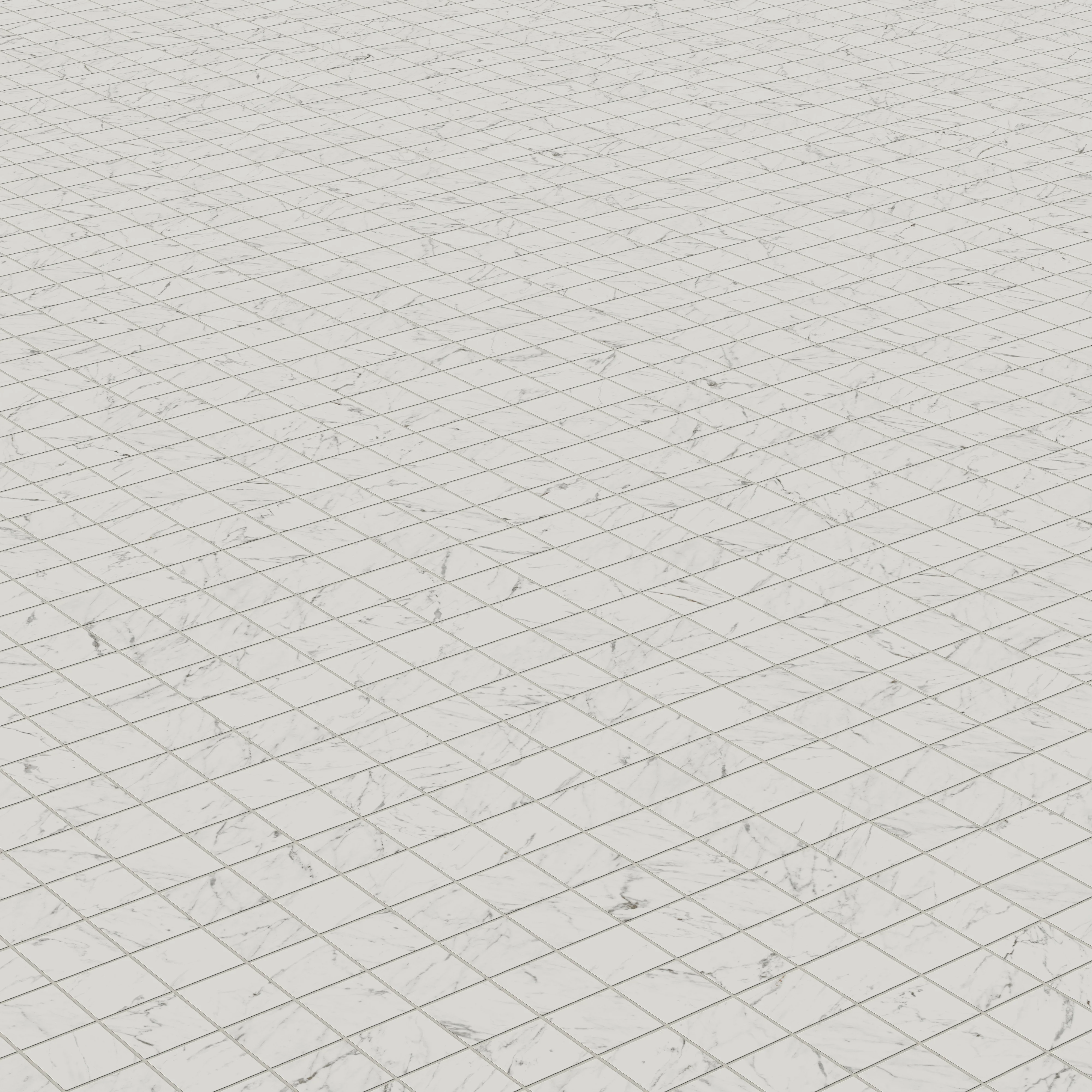 Blair 2 x 2 Matte Porcelain Mosaic Tile in White Carrara - Image 4