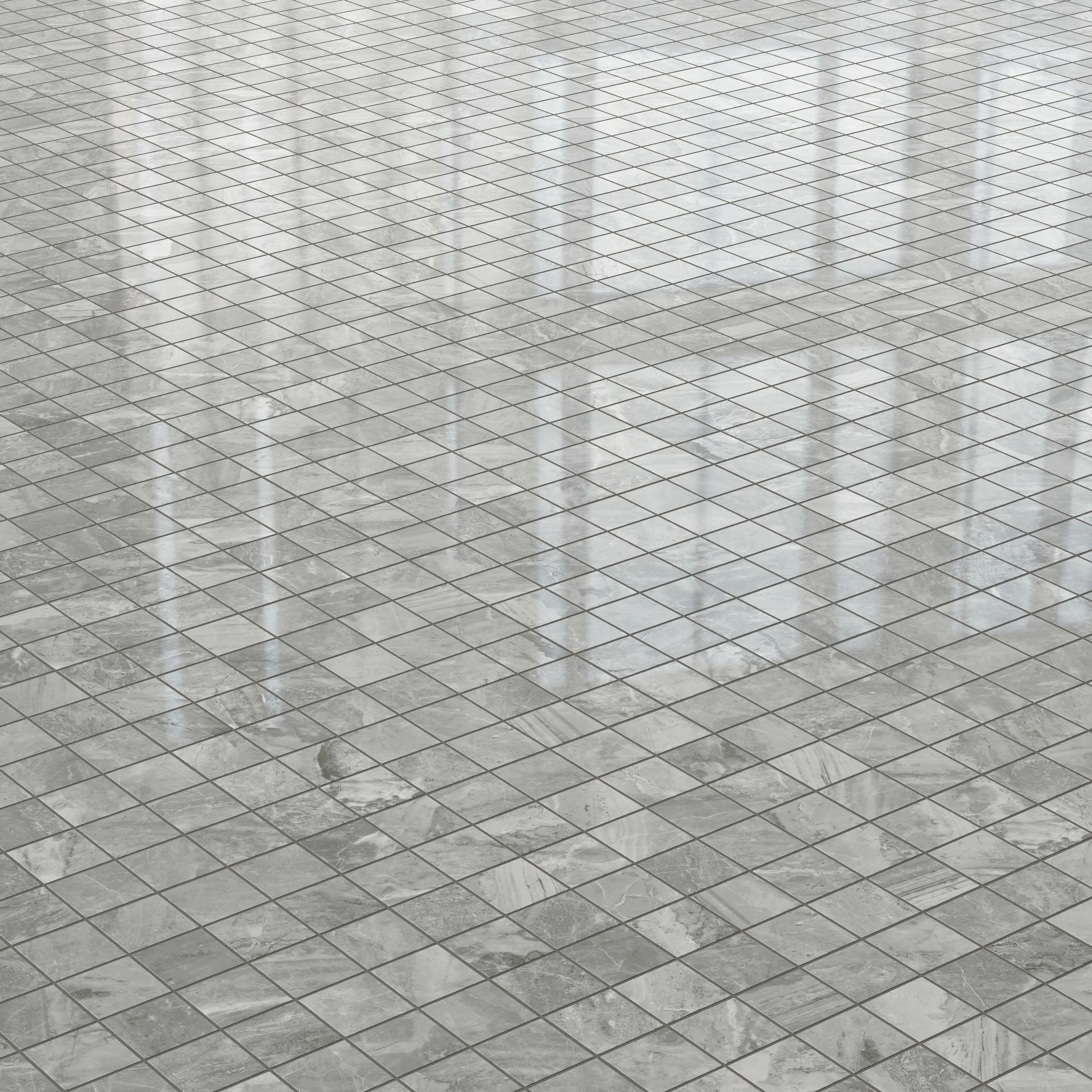 Blair 2 x 2 Polished Porcelain Mosaic Tile in Oniciata Grey - Image 3