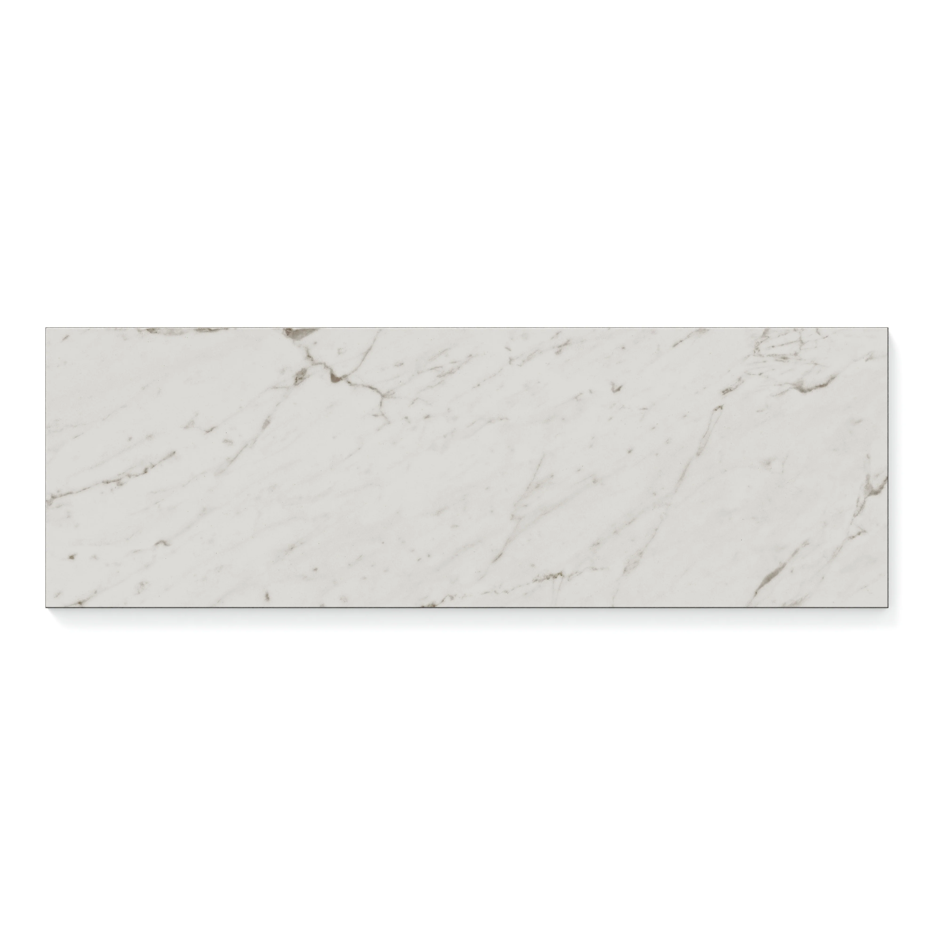 Blair 8 x 24 Polished Porcelain Tile in White Carrara - Image 2