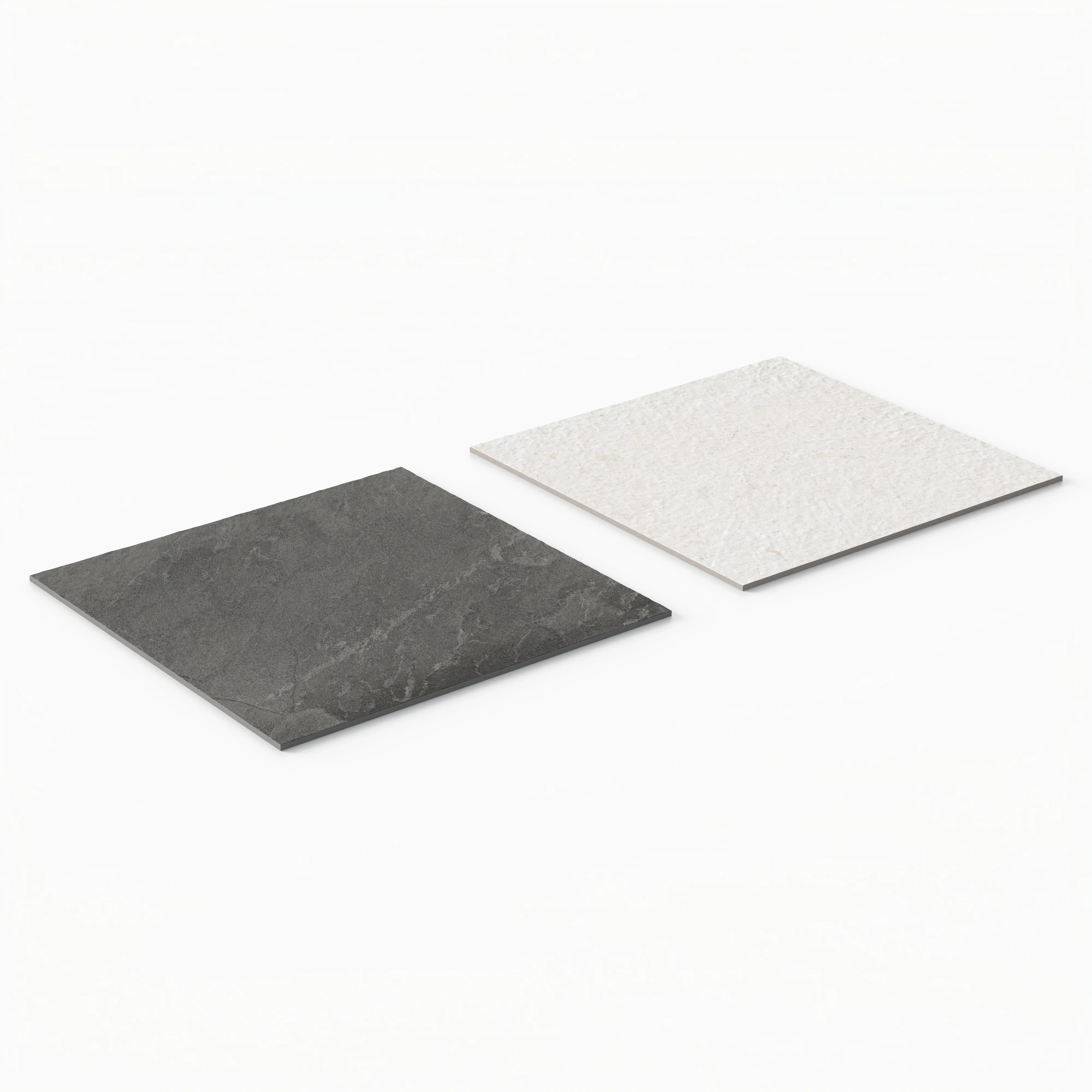 Bowden 24 x 24 Checkerboard Grip 2cm Porcelain Paver Tile in Charcoal & Canvas - Image 4