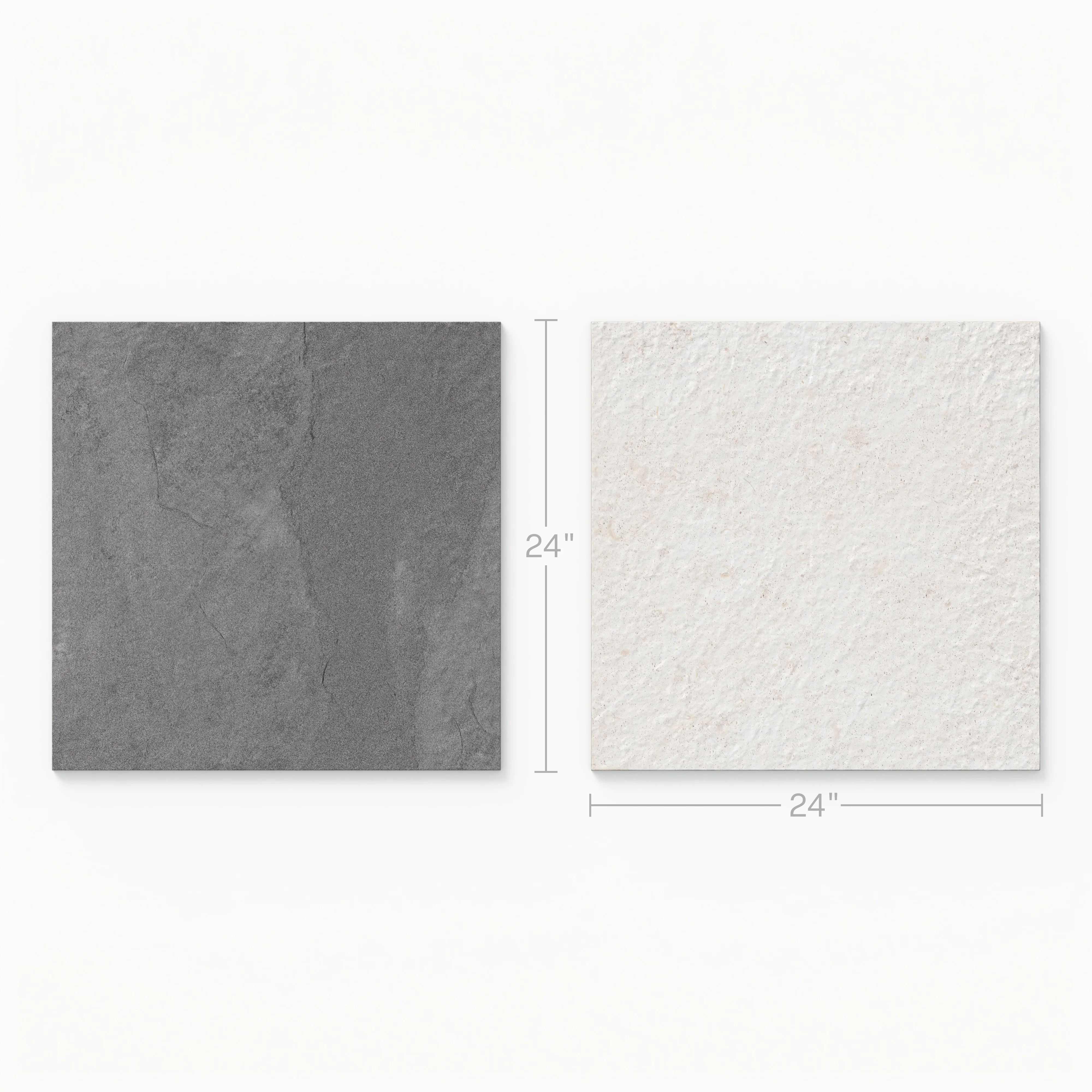 Bowden 24 x 24 Checkerboard Grip 2cm Porcelain Paver Tile in Graphite & Canvas - Image 3