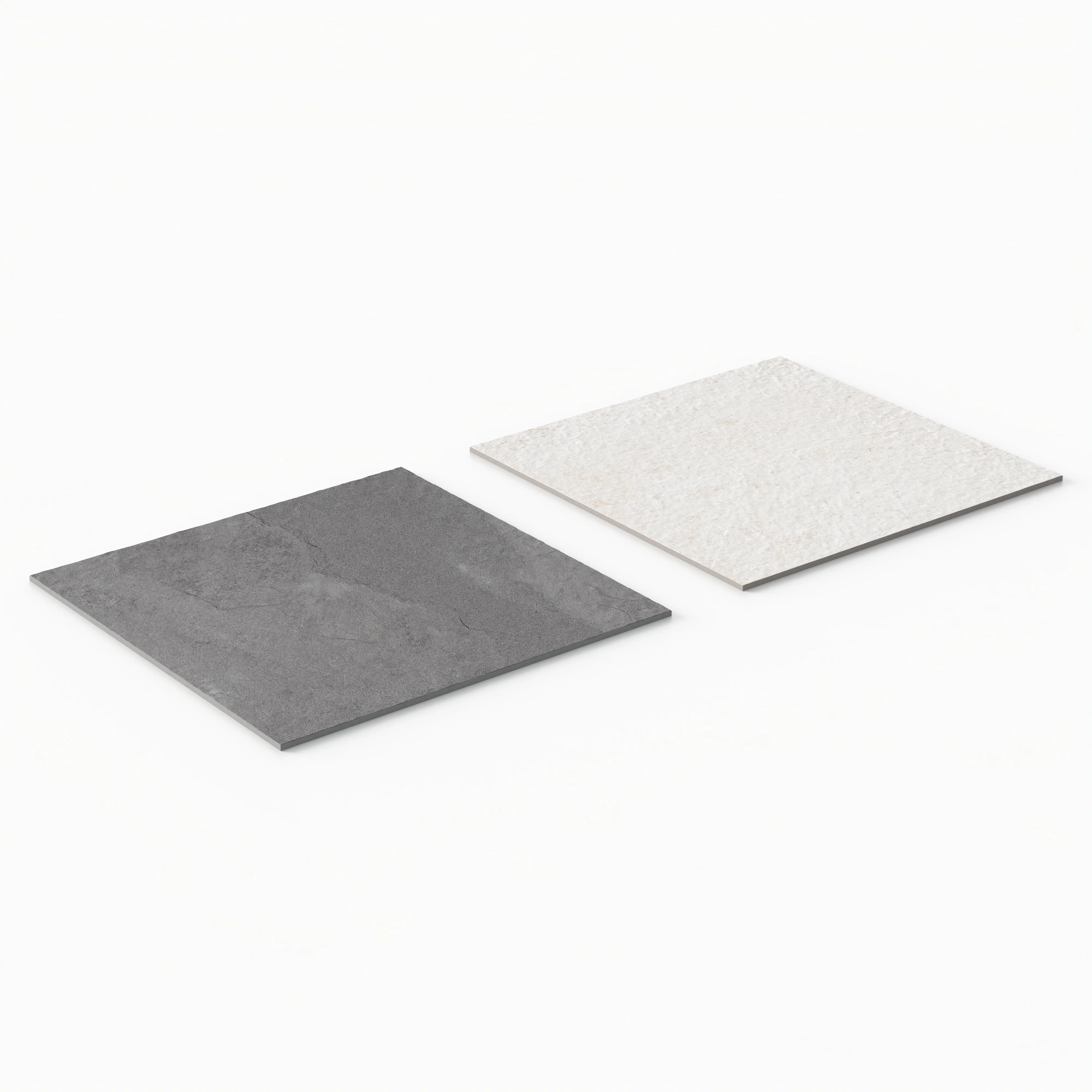 Bowden 24 x 24 Checkerboard Grip 2cm Porcelain Paver Tile in Graphite & Canvas - Image 4