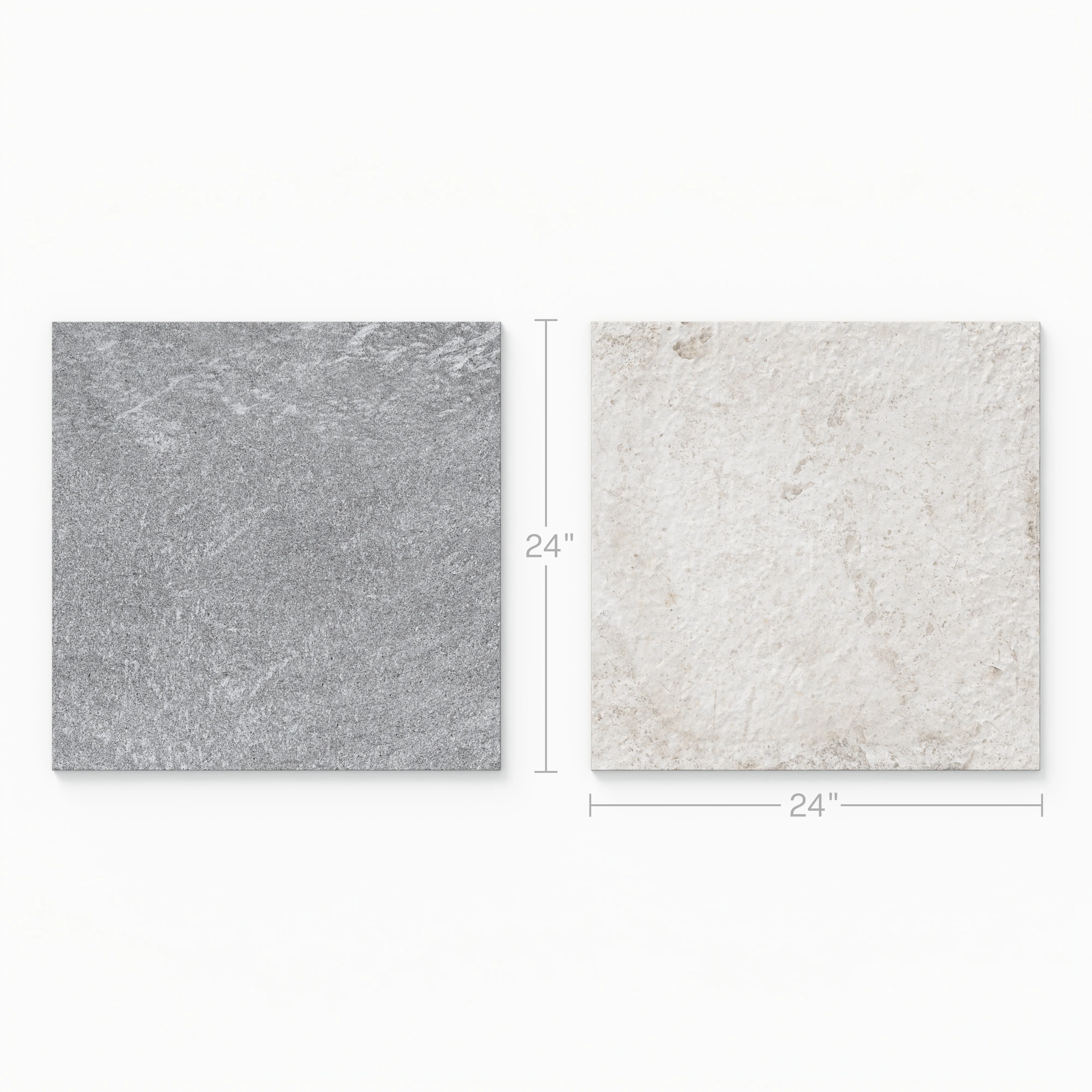 Bowden 24 x 24 Checkerboard Grip 2cm Porcelain Paver Tile in Slate & Oat - Image 3