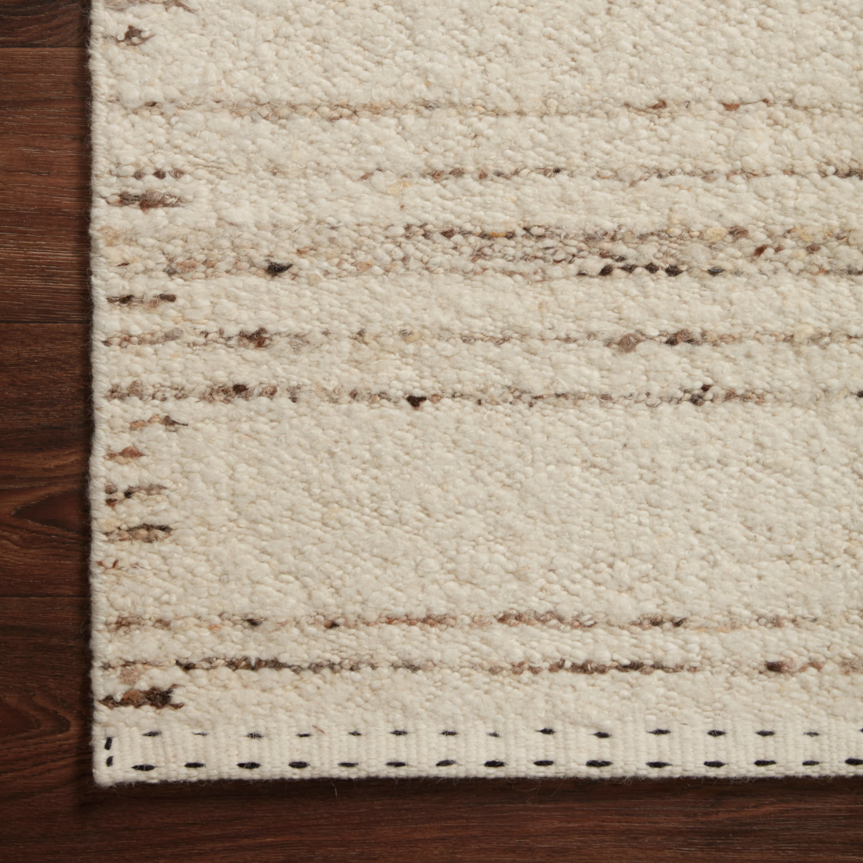 Bowie Rug in Bone / Chocolate - Image 3