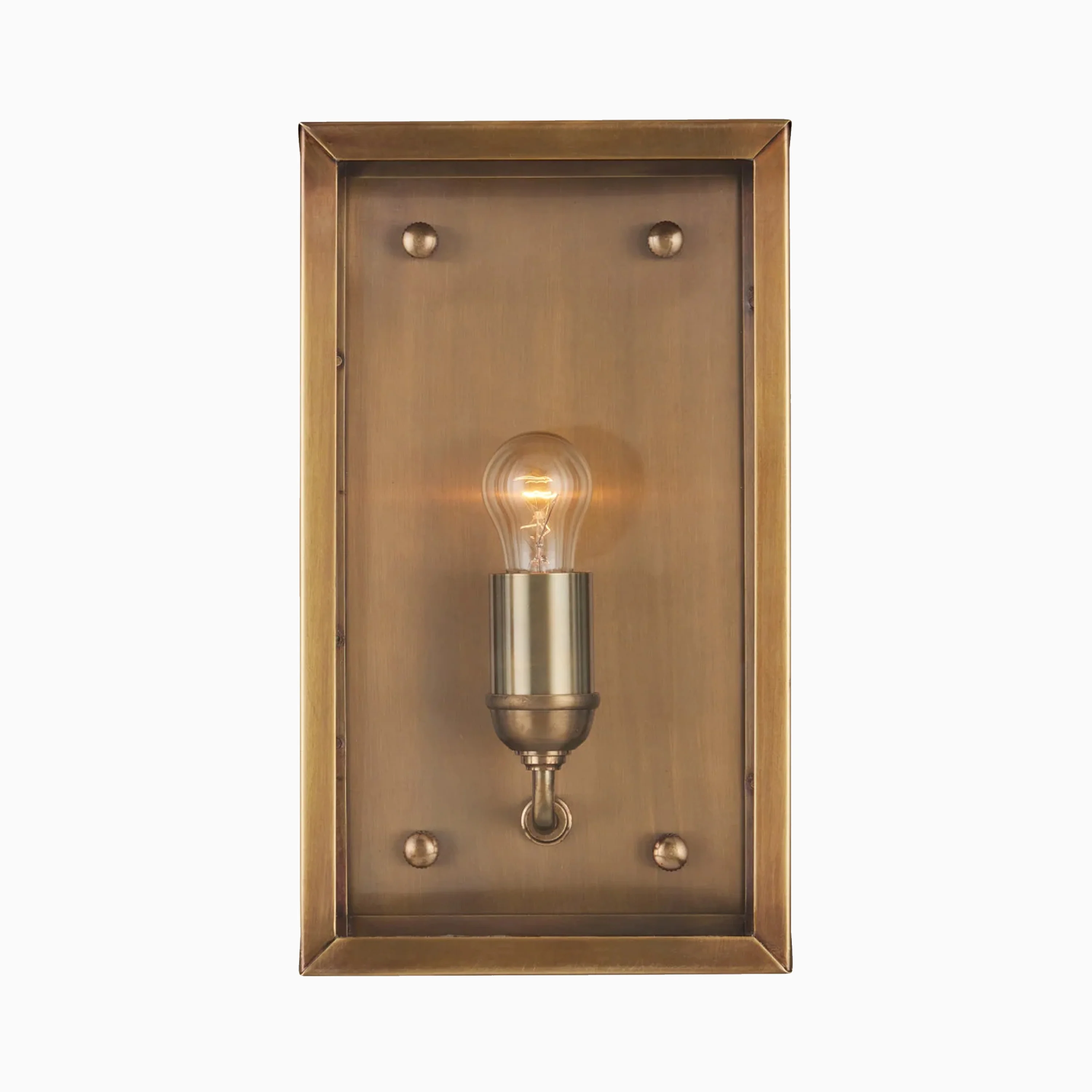 Bracken Outdoor Wall Sconce in Antique Brass - Image 4