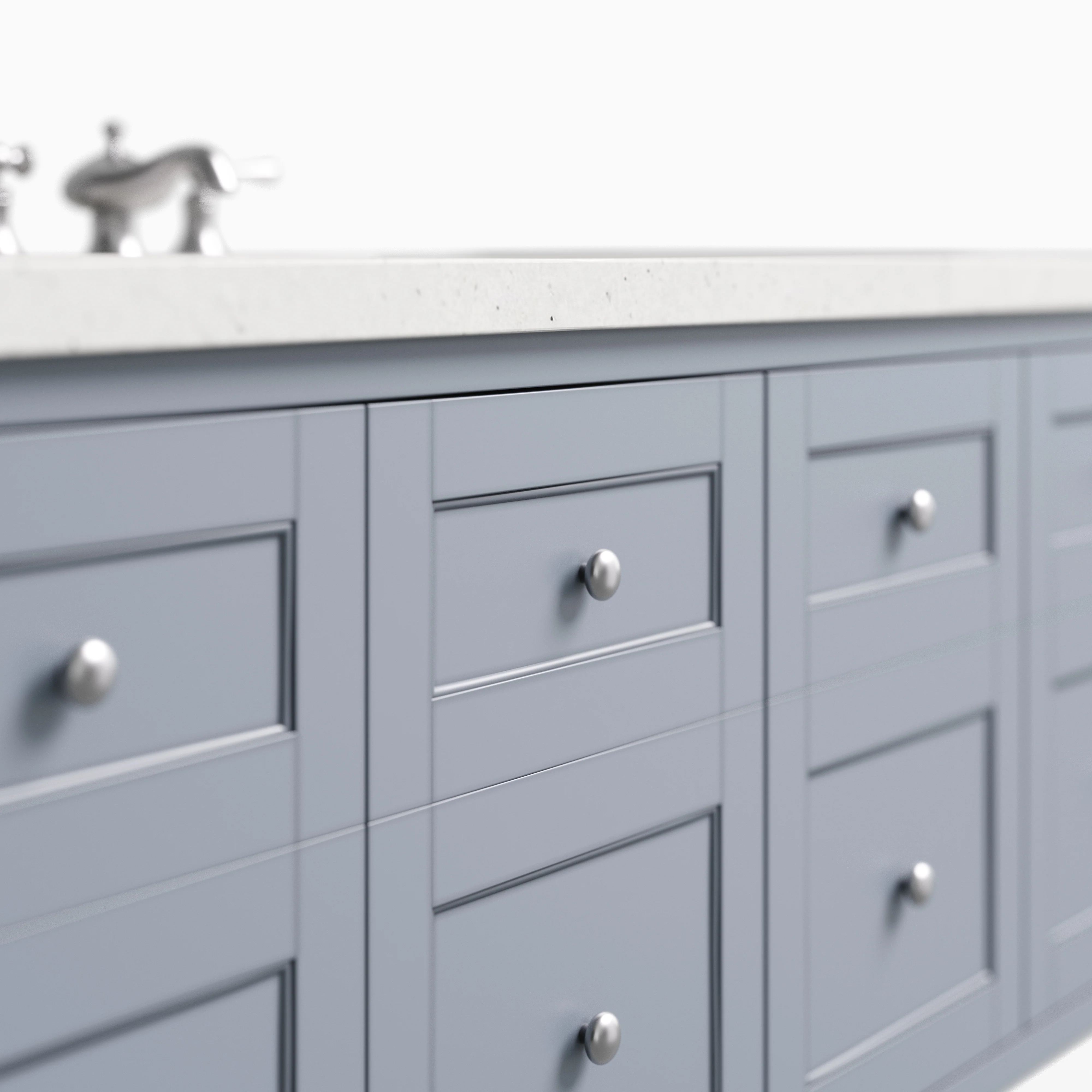 Bridgette 60" Single Vanity in Serenity Blue with 3 cm Lime Delight Quartz Top - Image 5