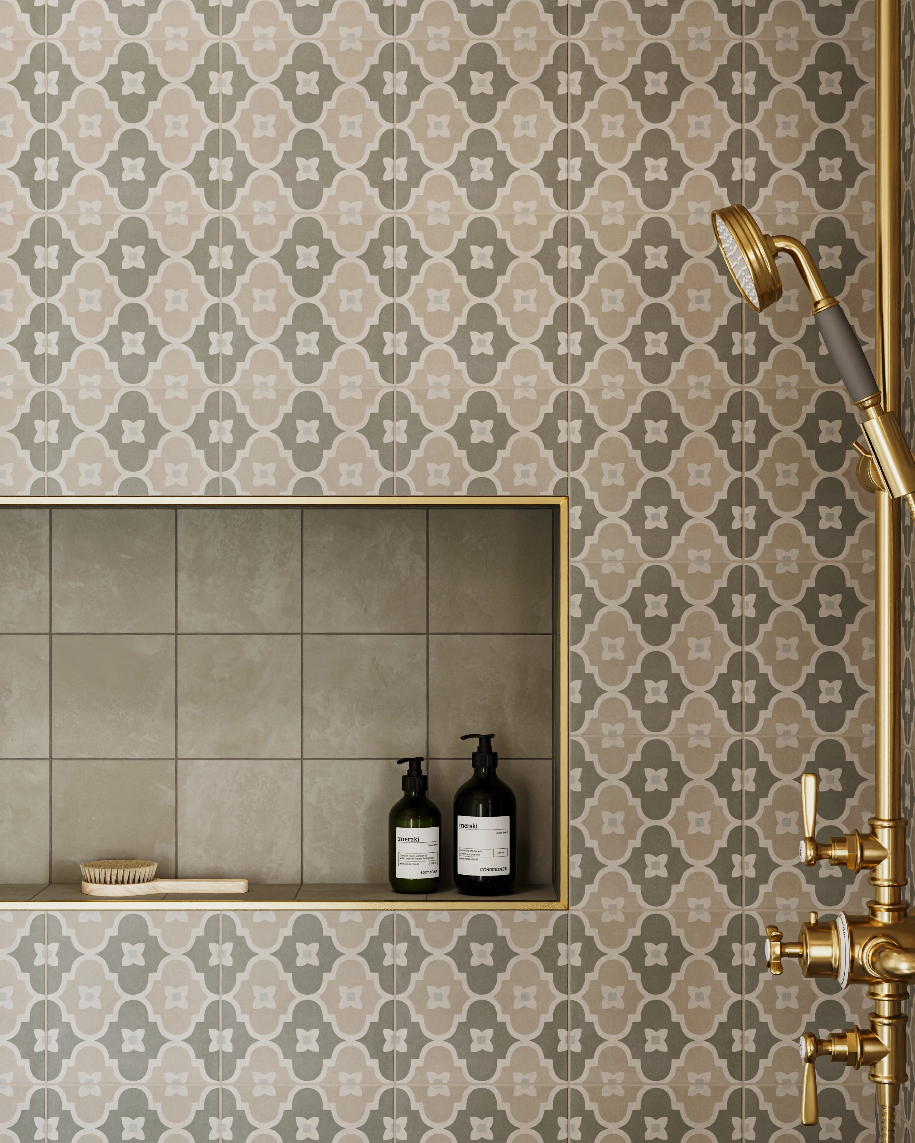 Brielle 8 x 8 Matte Porcelain Tile in Arabesque - Image 2