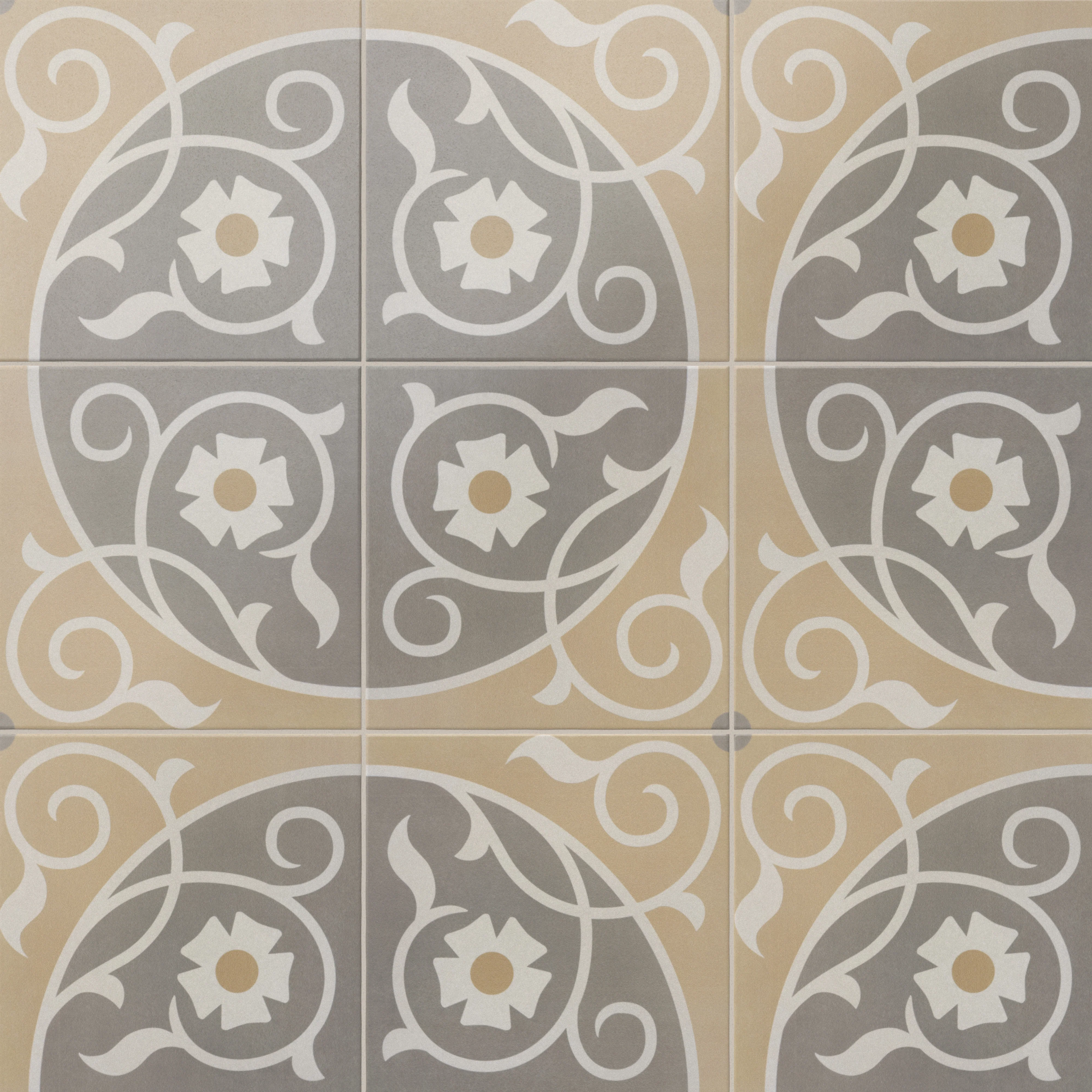 Brielle 8 x 8 Matte Porcelain Tile in Florian