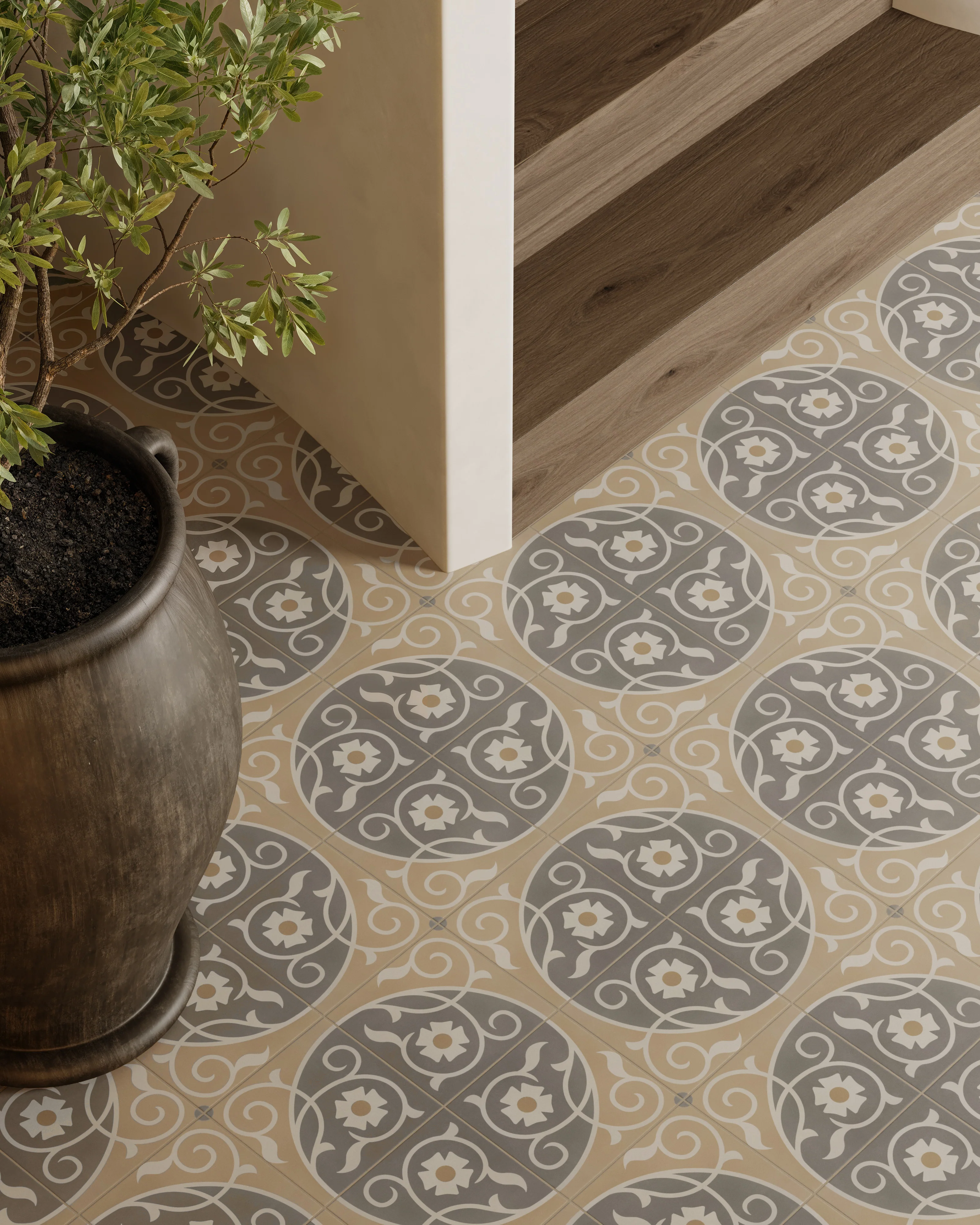 Brielle 8 x 8 Matte Porcelain Tile in Florian - Image 2