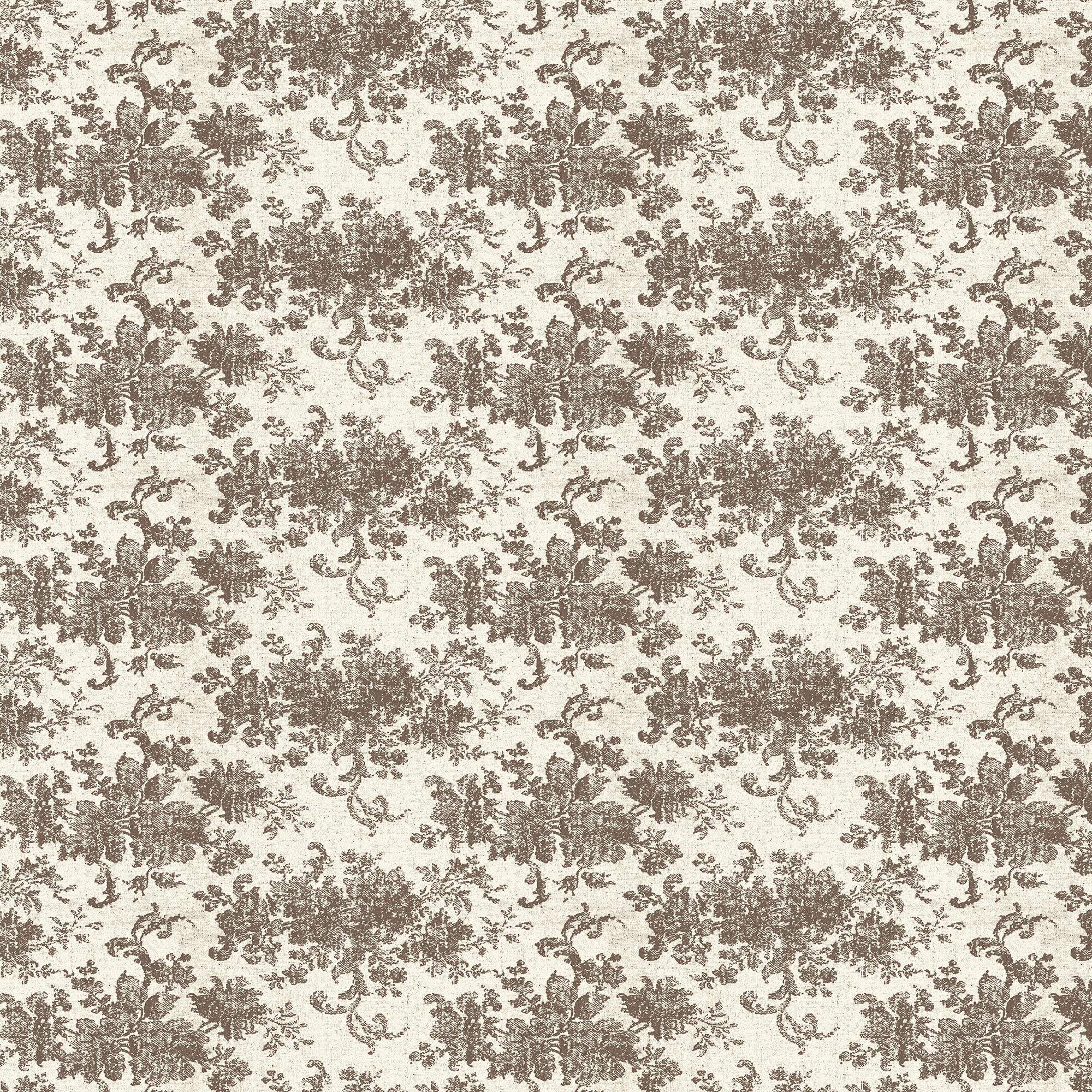 Brocade Wallpaper in Taupe II, 52" x 132"