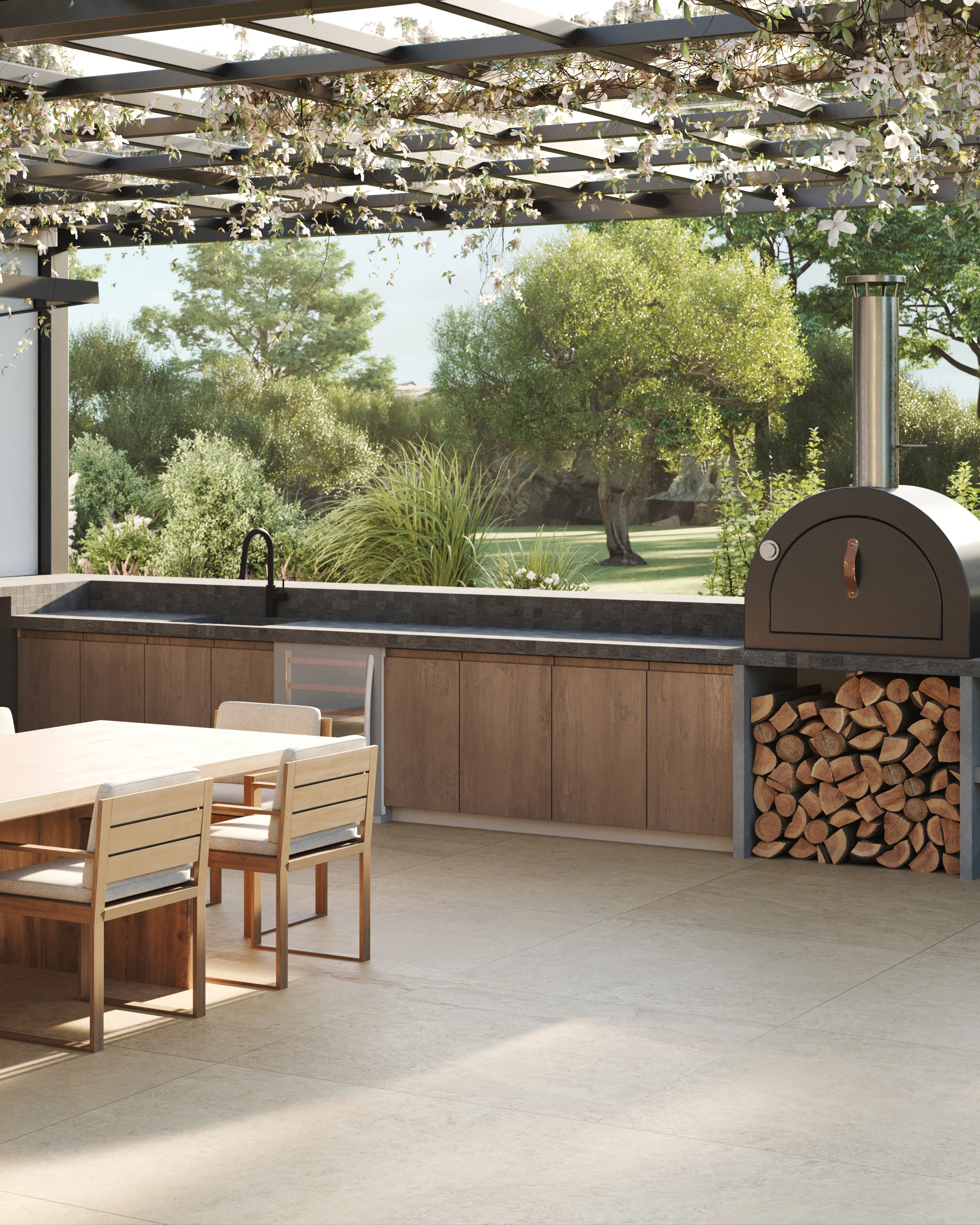 Brody 2 x 2 Matte Porcelain Mosaic Tile in Nut - Image 6